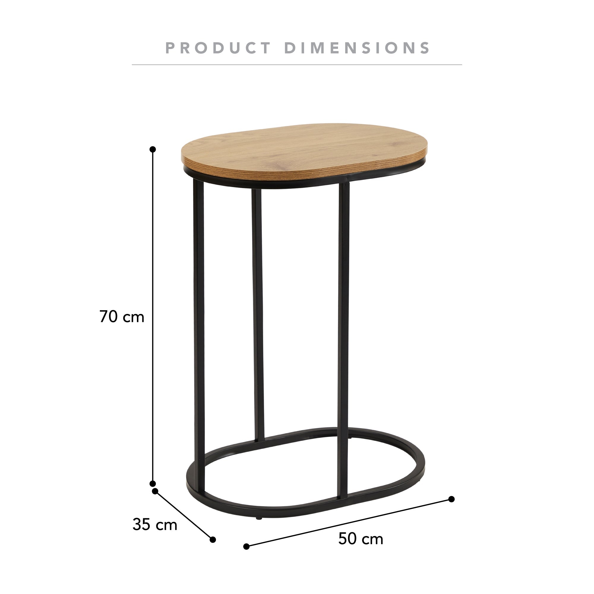 Sonoma Side Table Black