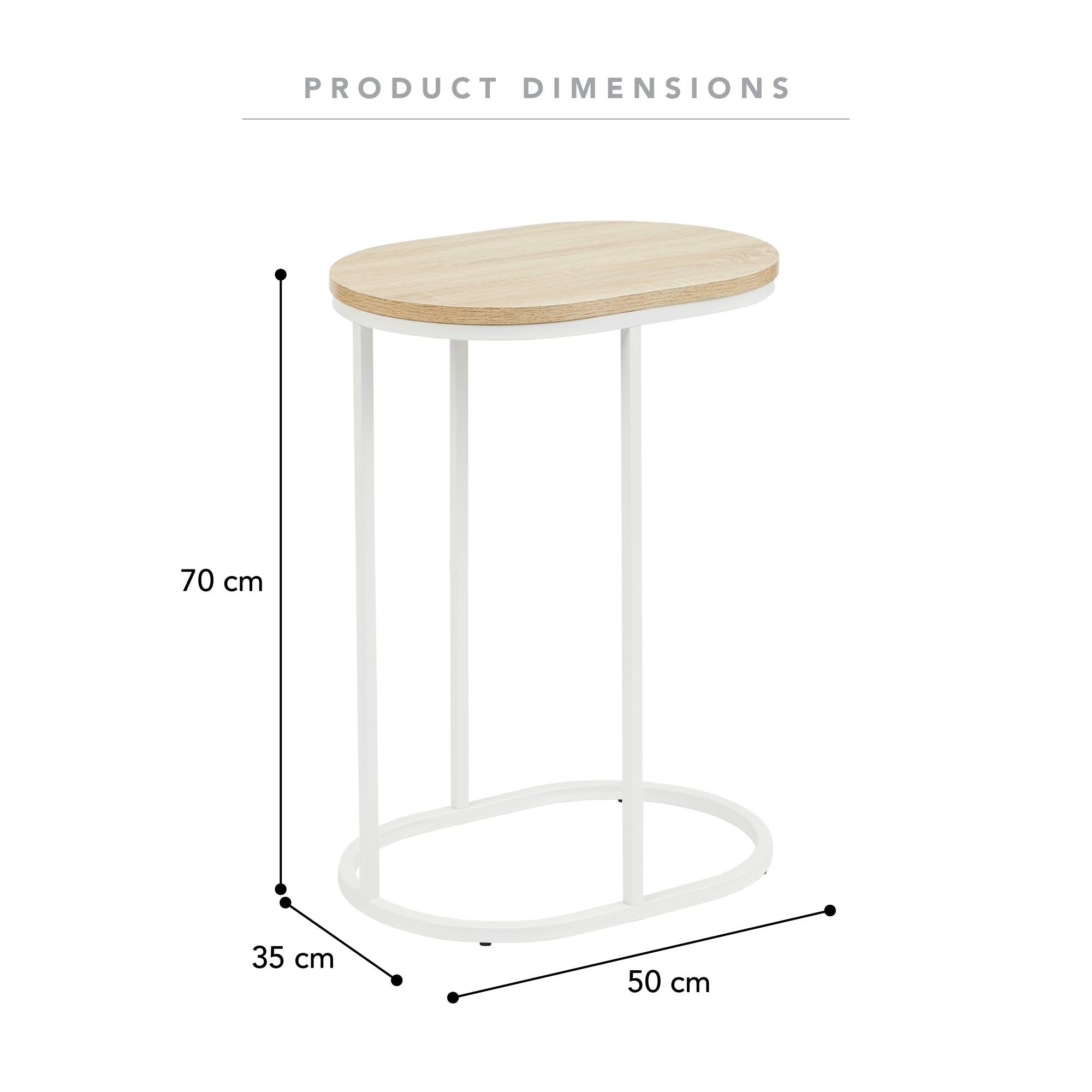Sonoma Side Table White