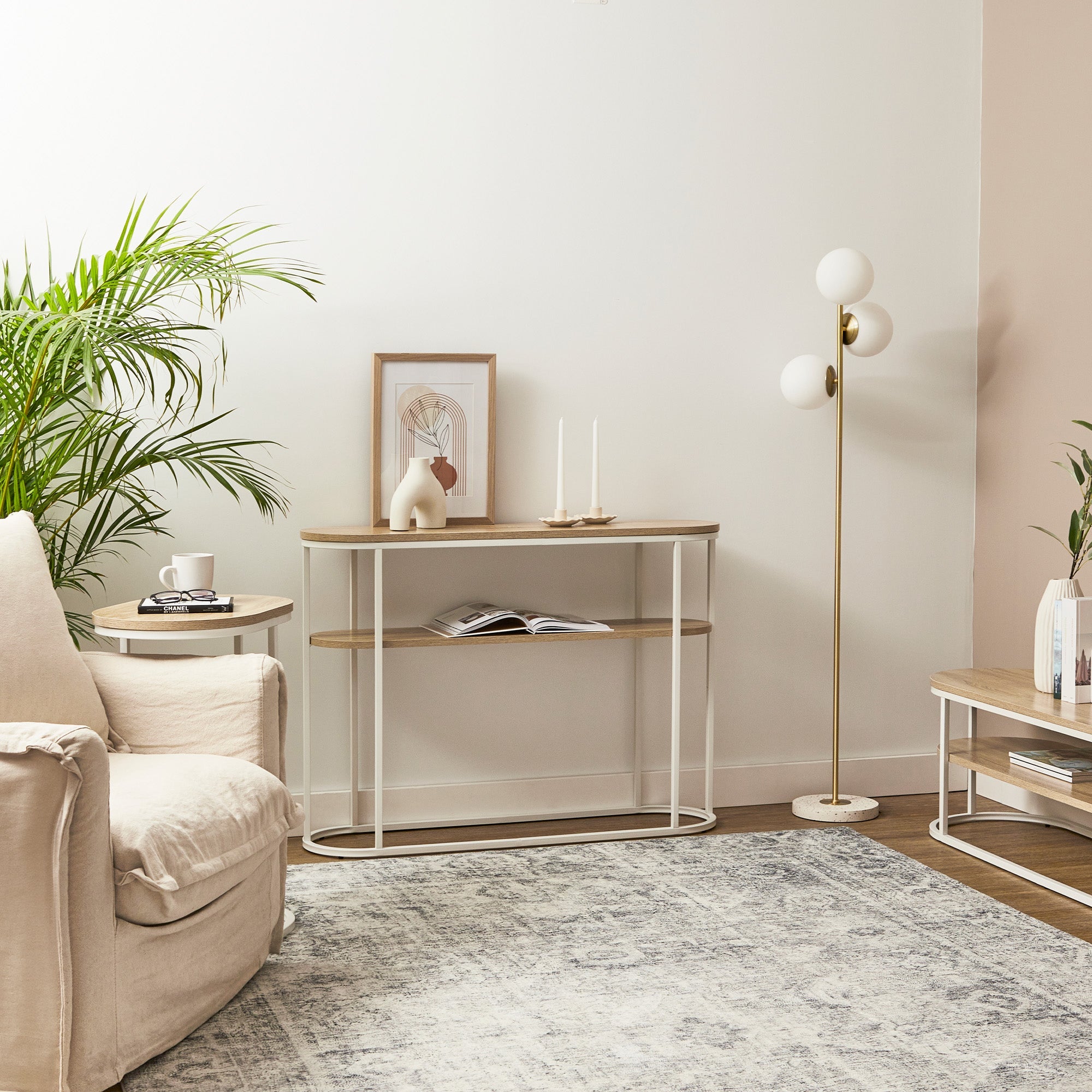 Sonoma Console Table White (110cm)