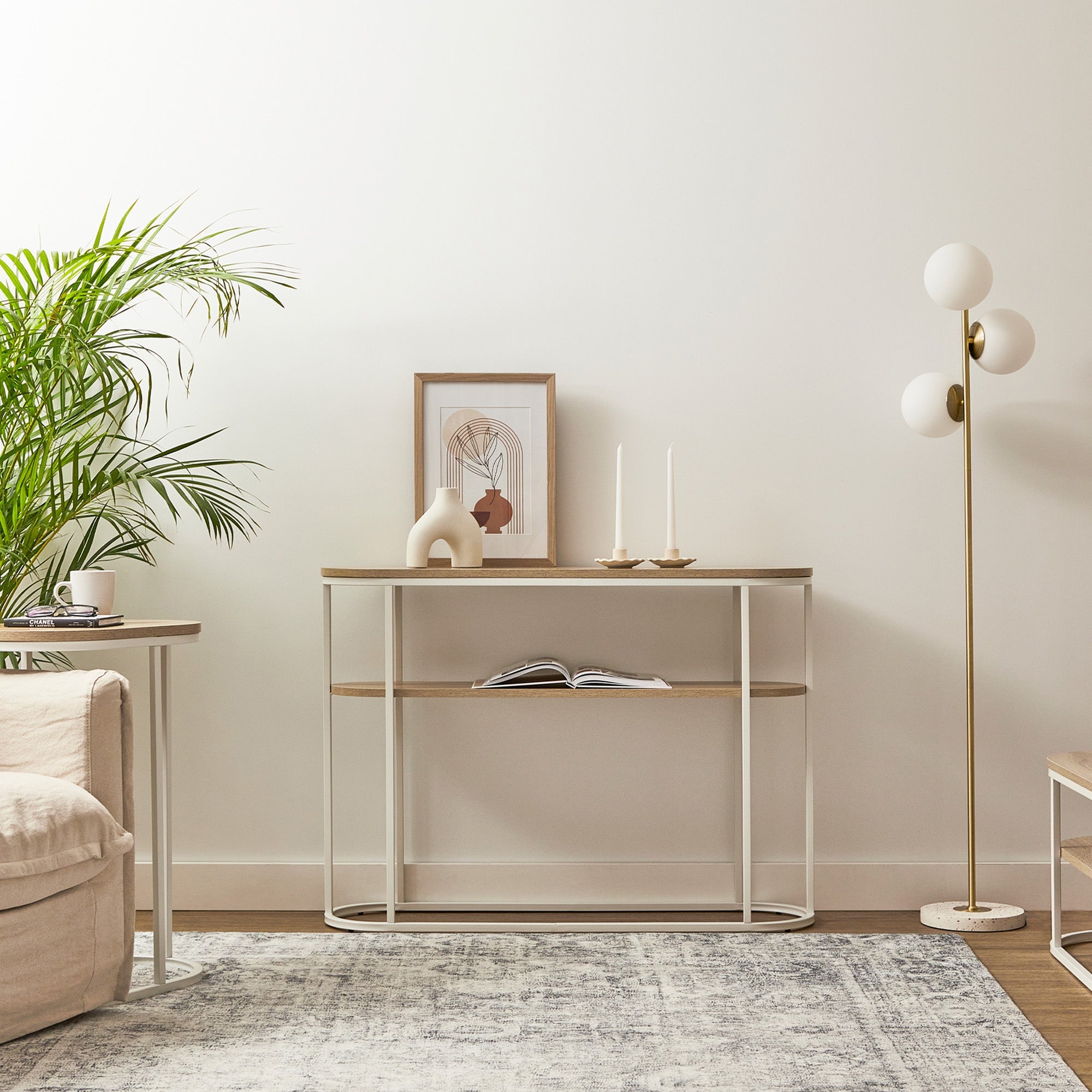 Sonoma Console Table White (110cm)