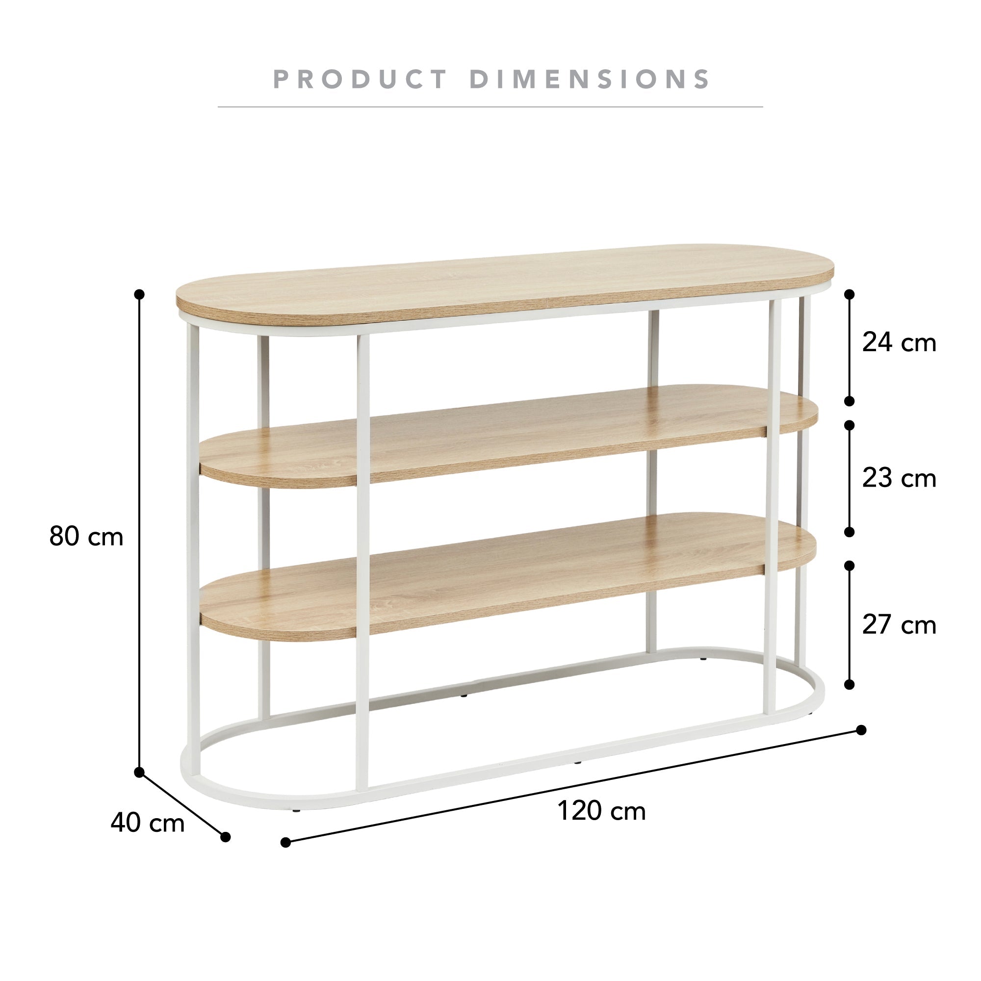 Sonoma Sideboard White (120cm)