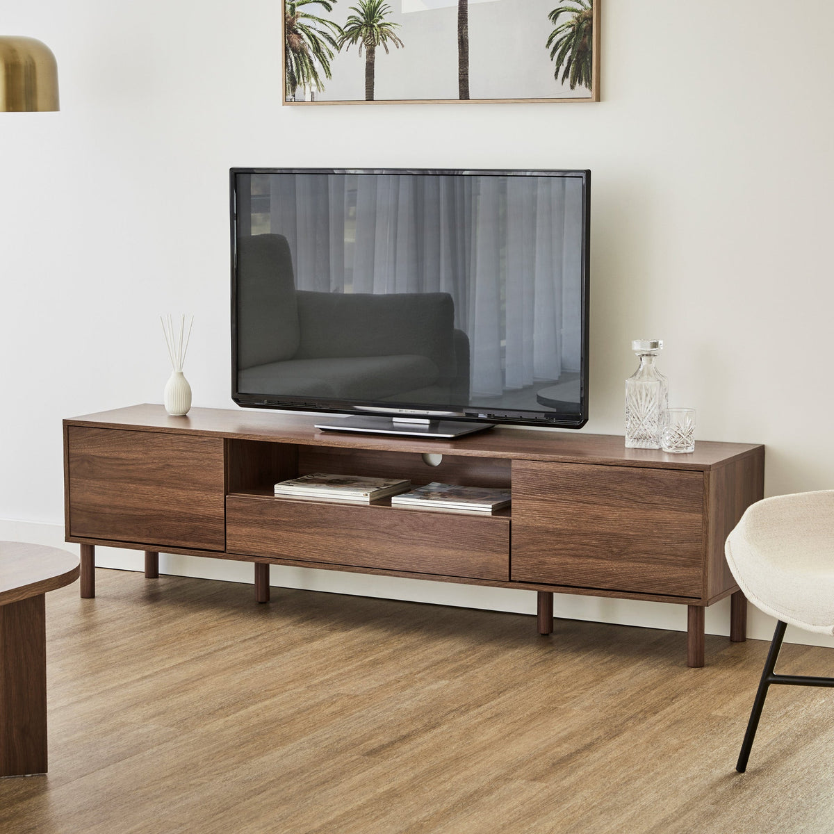 Norquay Entertainment Unit Walnut (180cm)