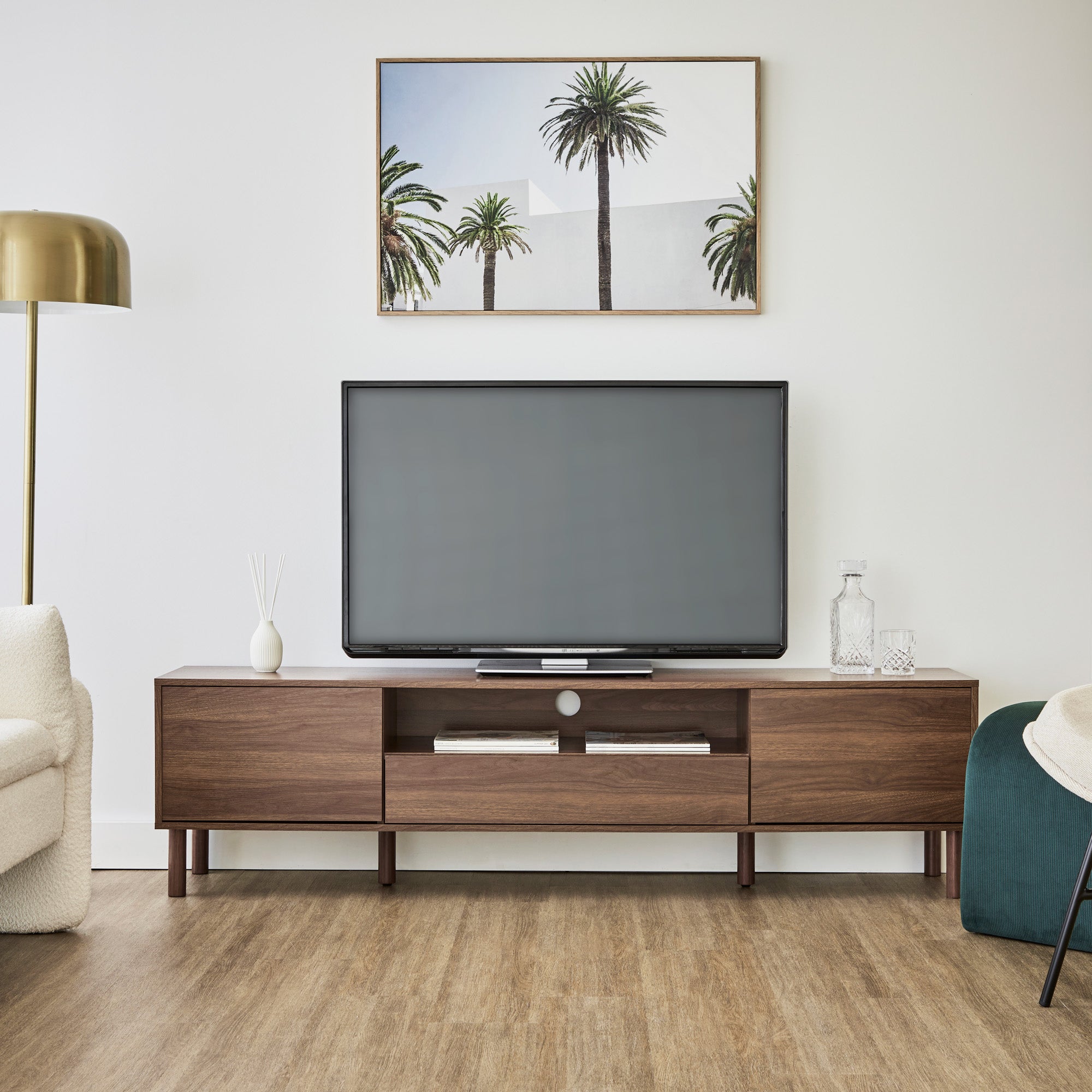 Norquay Entertainment Unit Walnut (180cm)