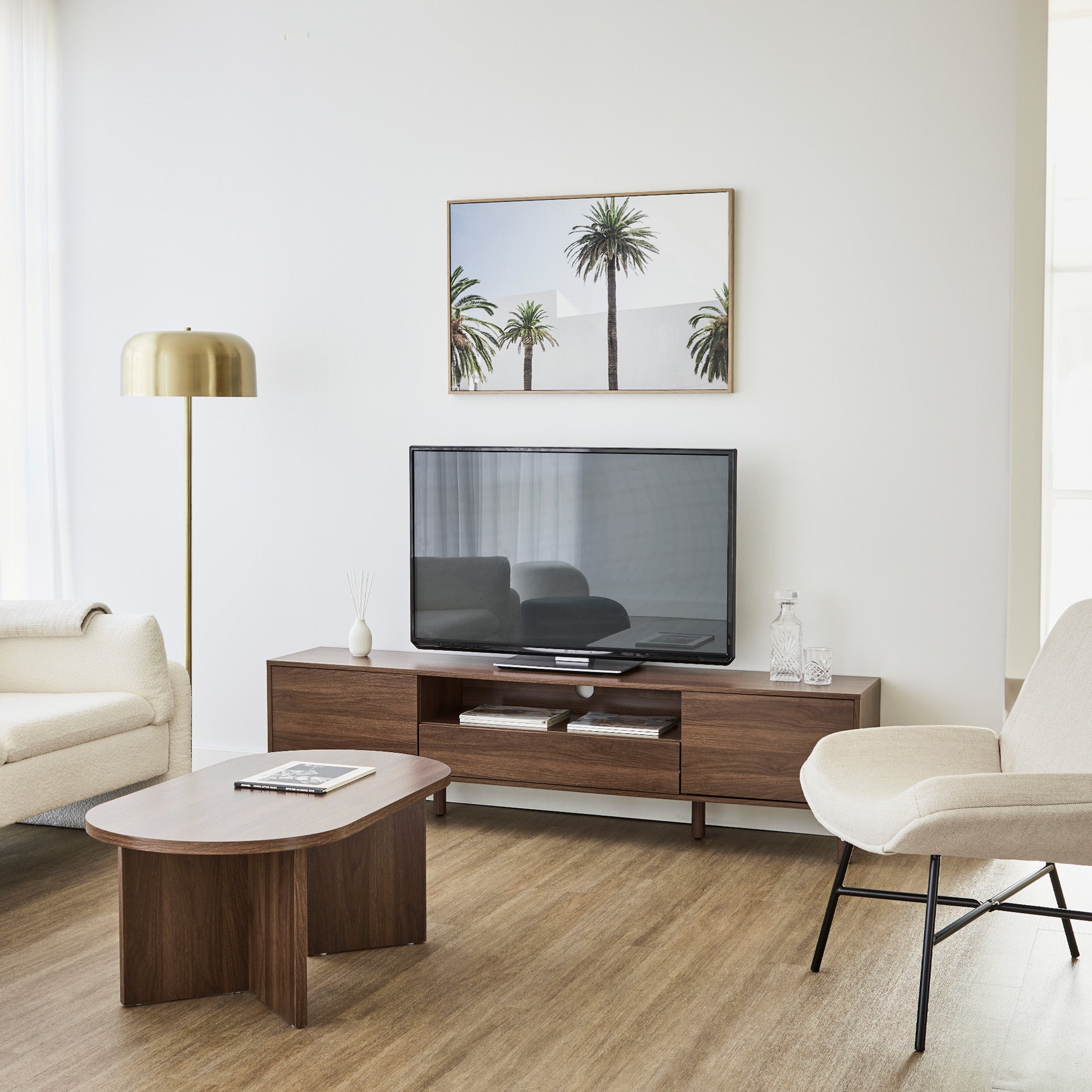 Norquay Entertainment Unit Walnut (180cm)