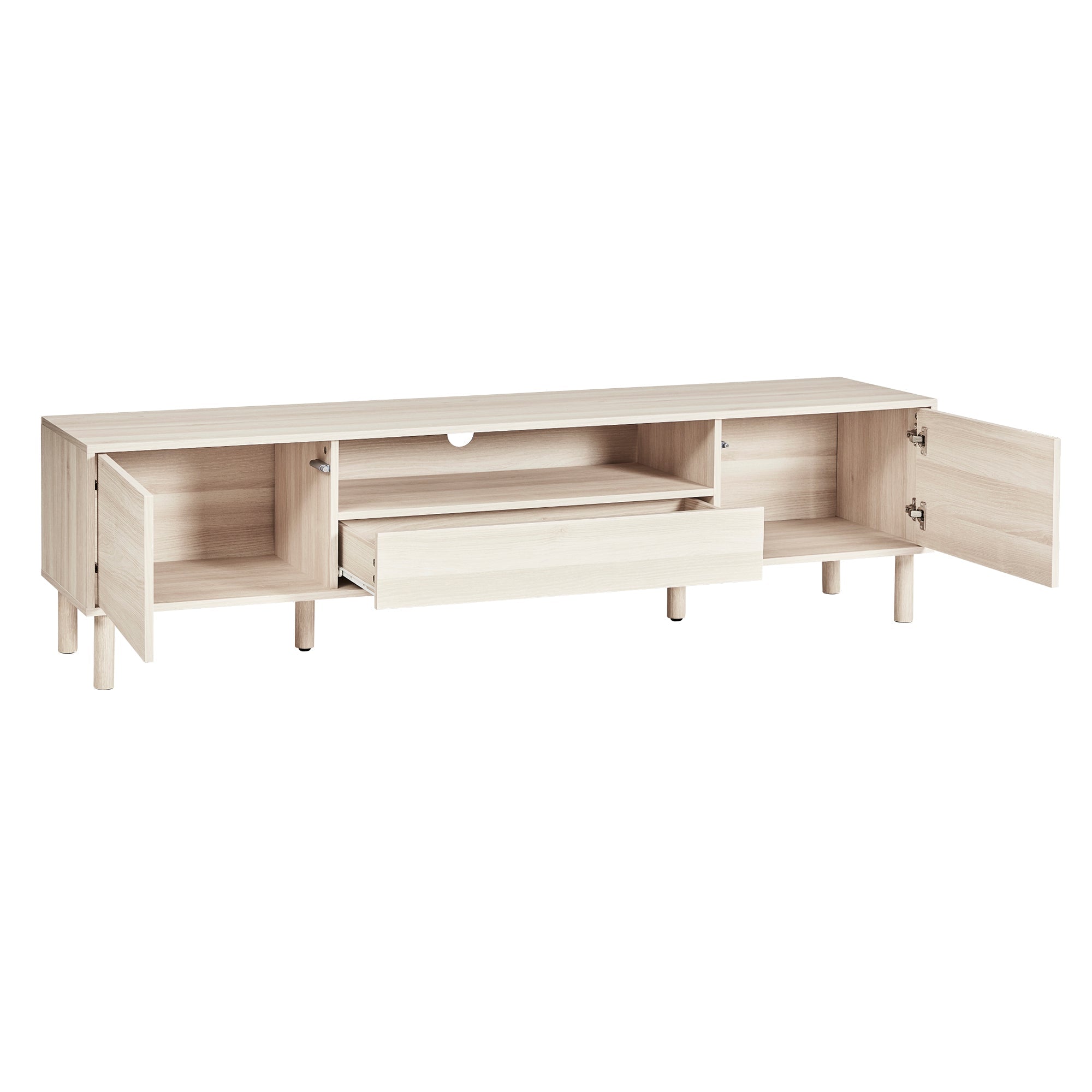 Norquay Entertainment Unit Light Oak (180cm)