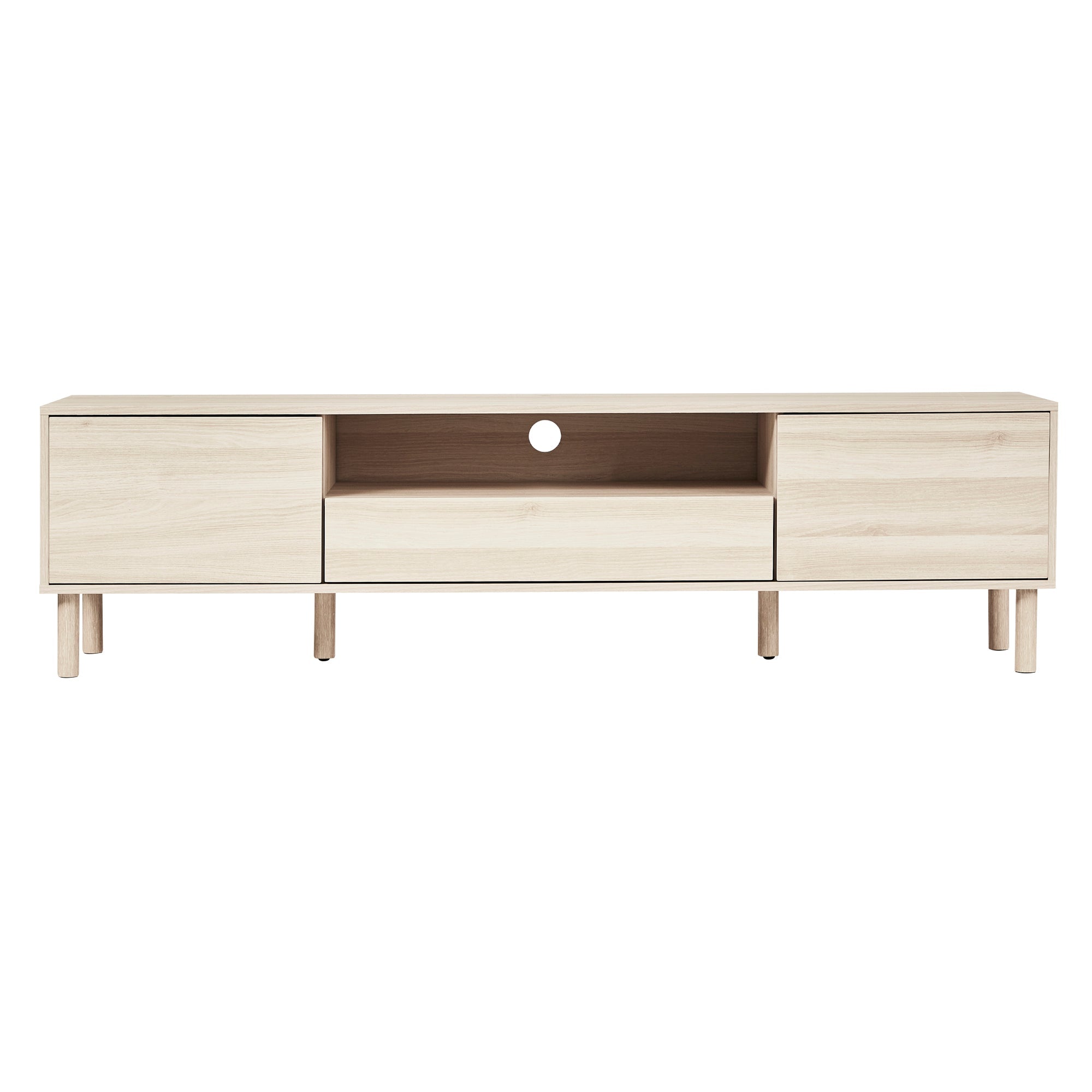 Norquay Entertainment Unit Light Oak (180cm)