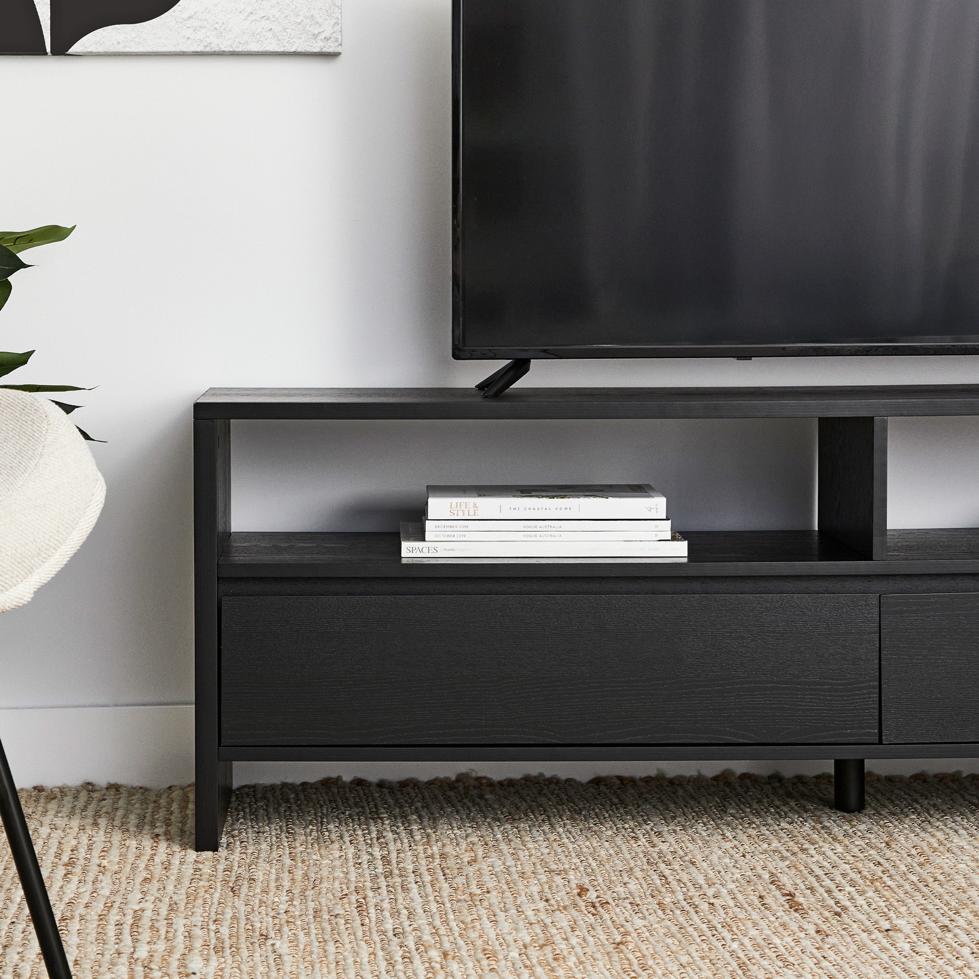 Harper Entertainment Unit Black (150cm)