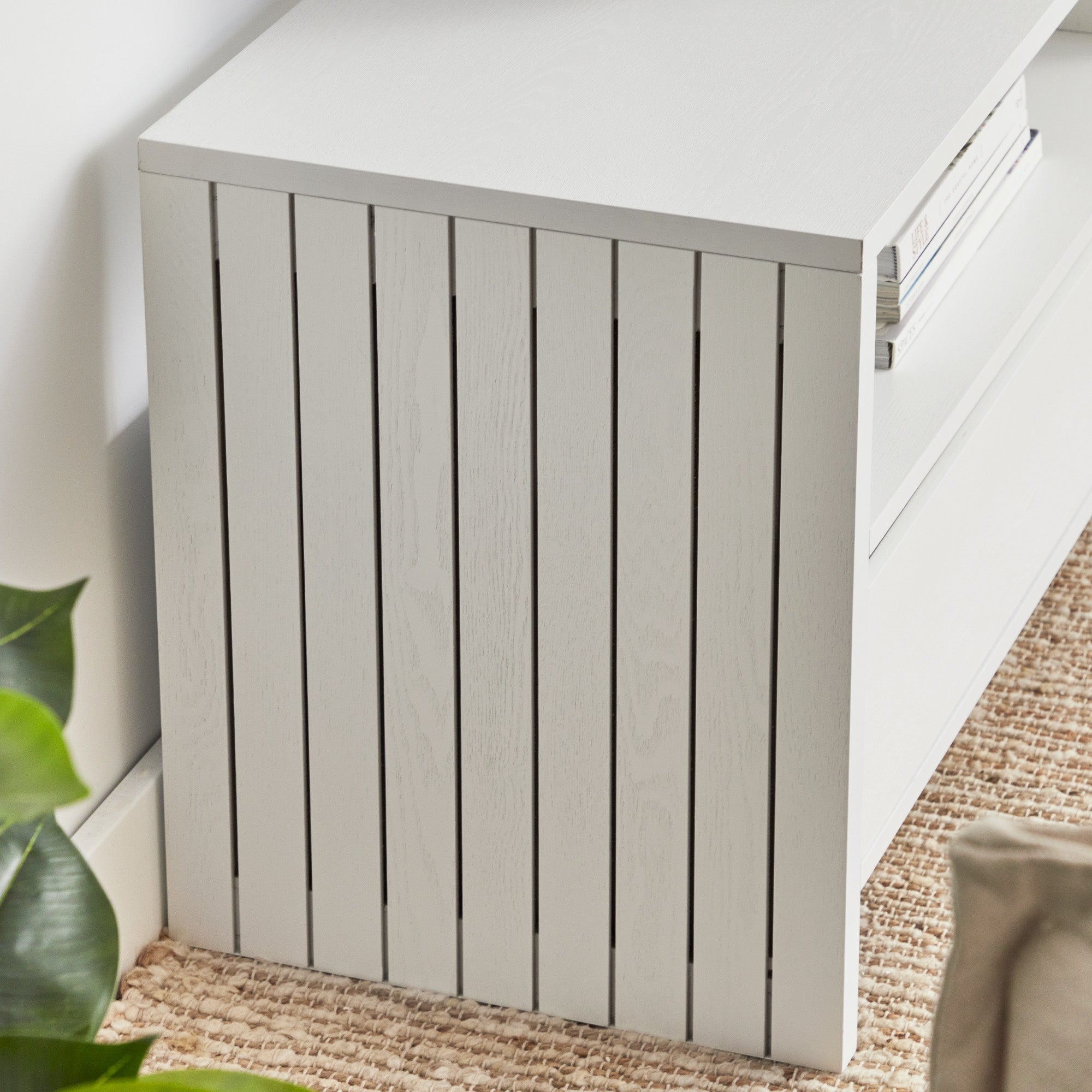 Harper Entertainment Unit White (150cm)