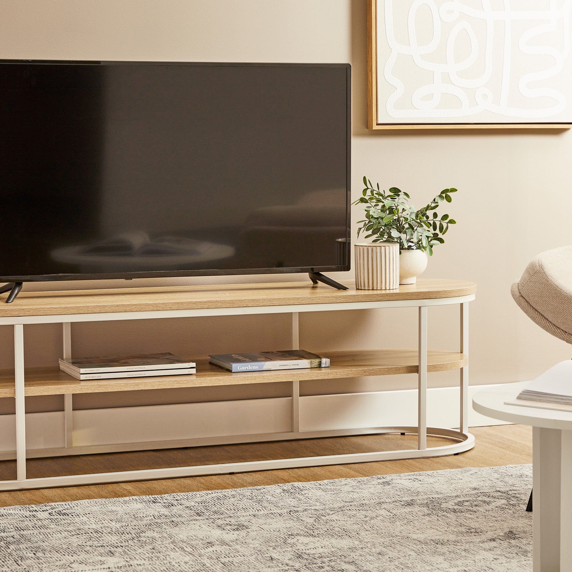 Sonoma Entertainment Unit White (140cm)