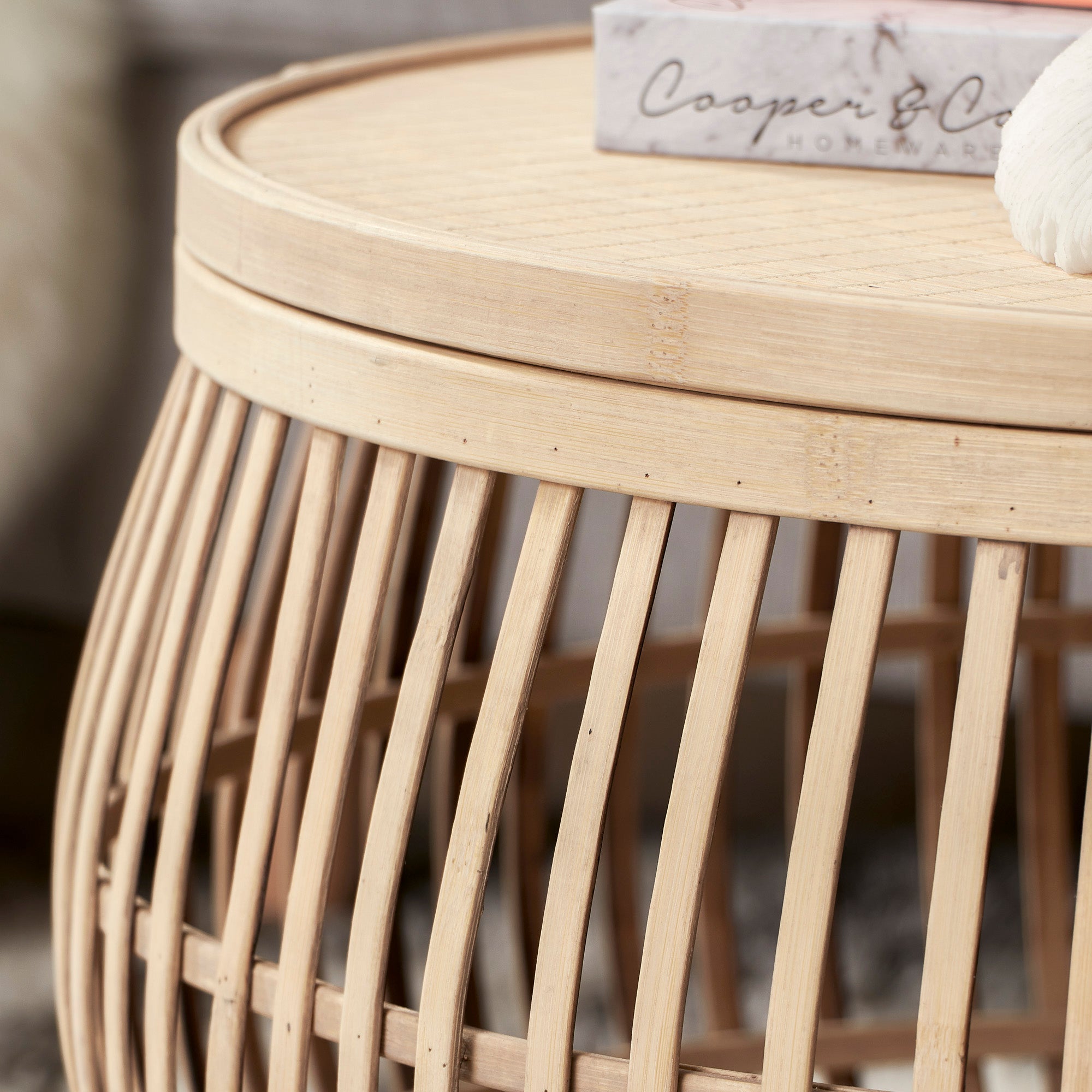 Sara Set of 2 Bamboo Coffee Tables