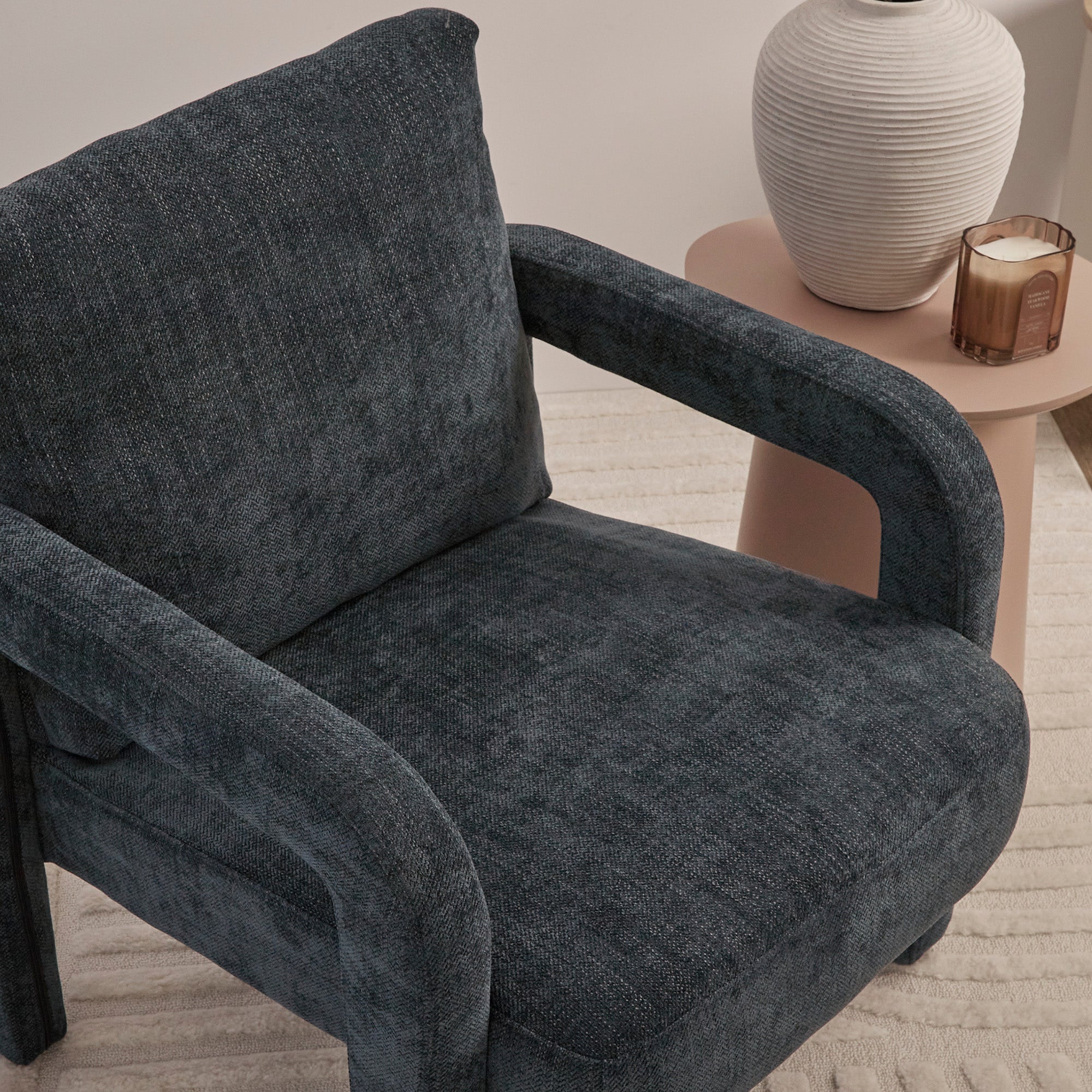 Foster Armchair Navy (Set of 2)
