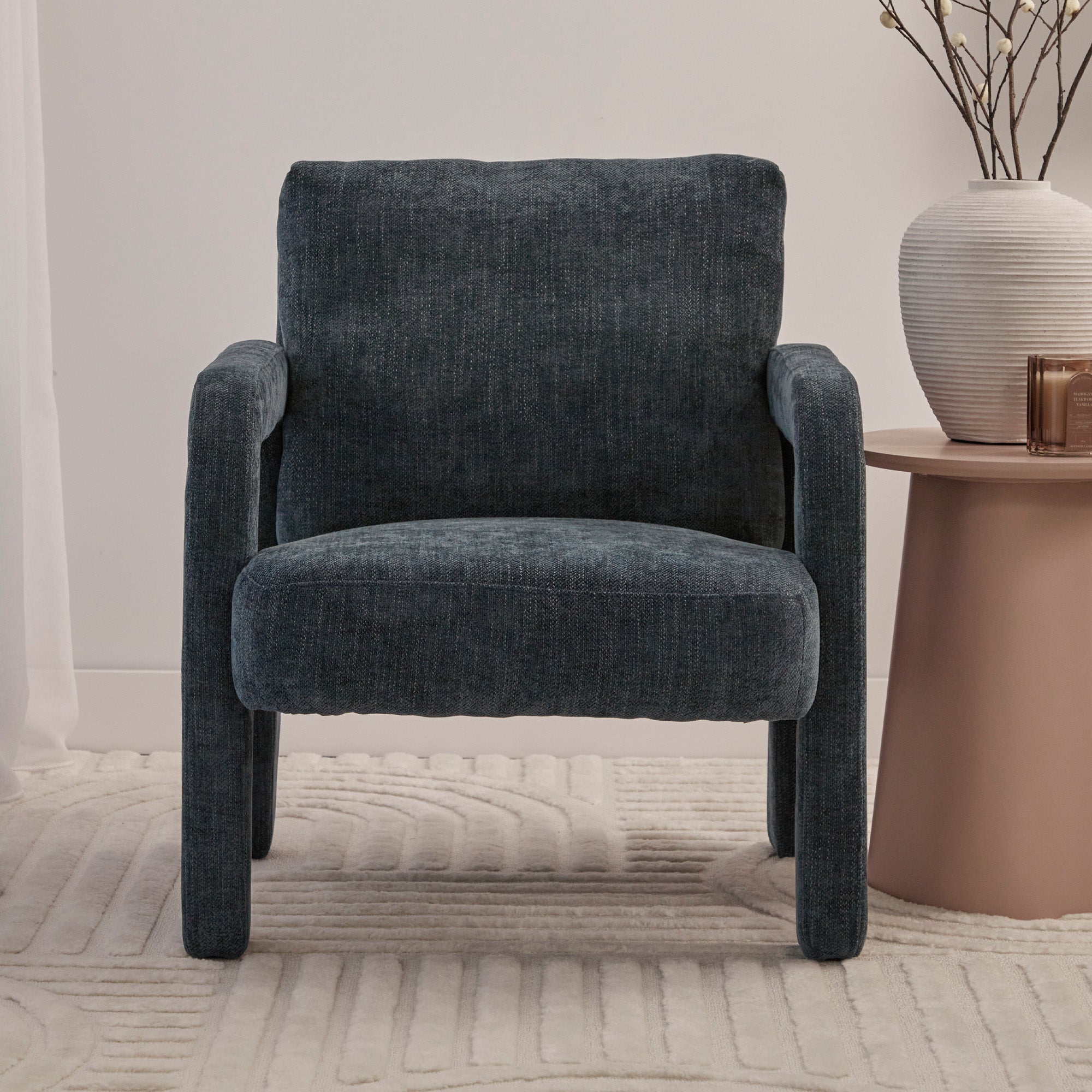 Foster Armchair Navy (Set of 2)