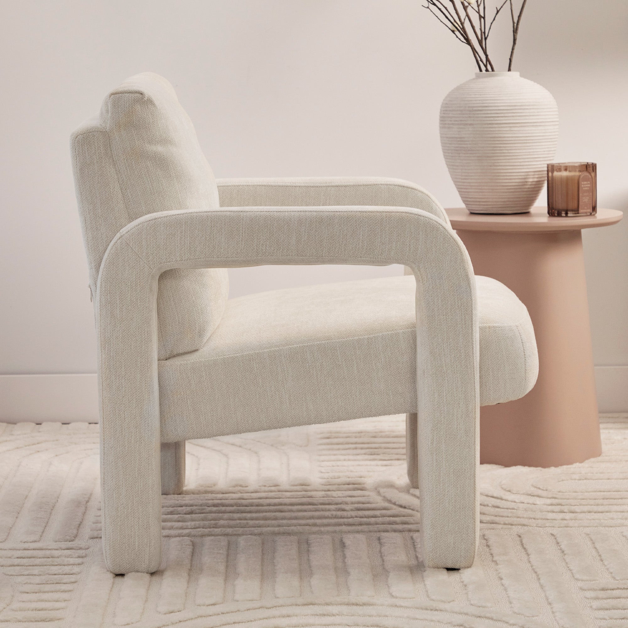 Foster Armchair Cream (Set of 2)