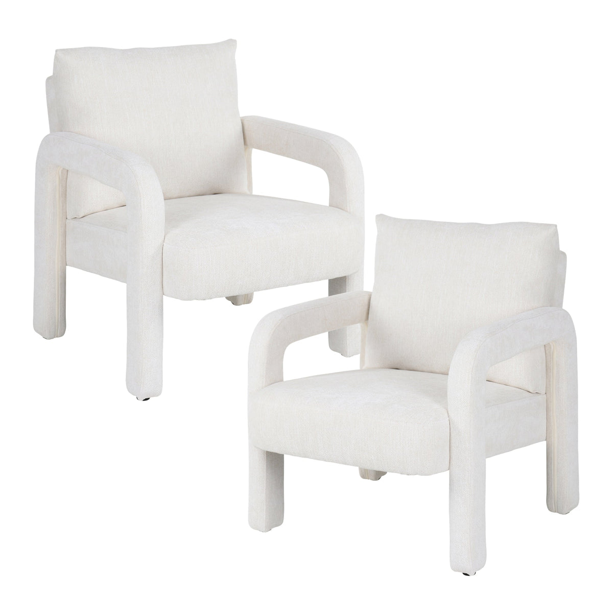 Foster Armchair Cream (Set of 2)