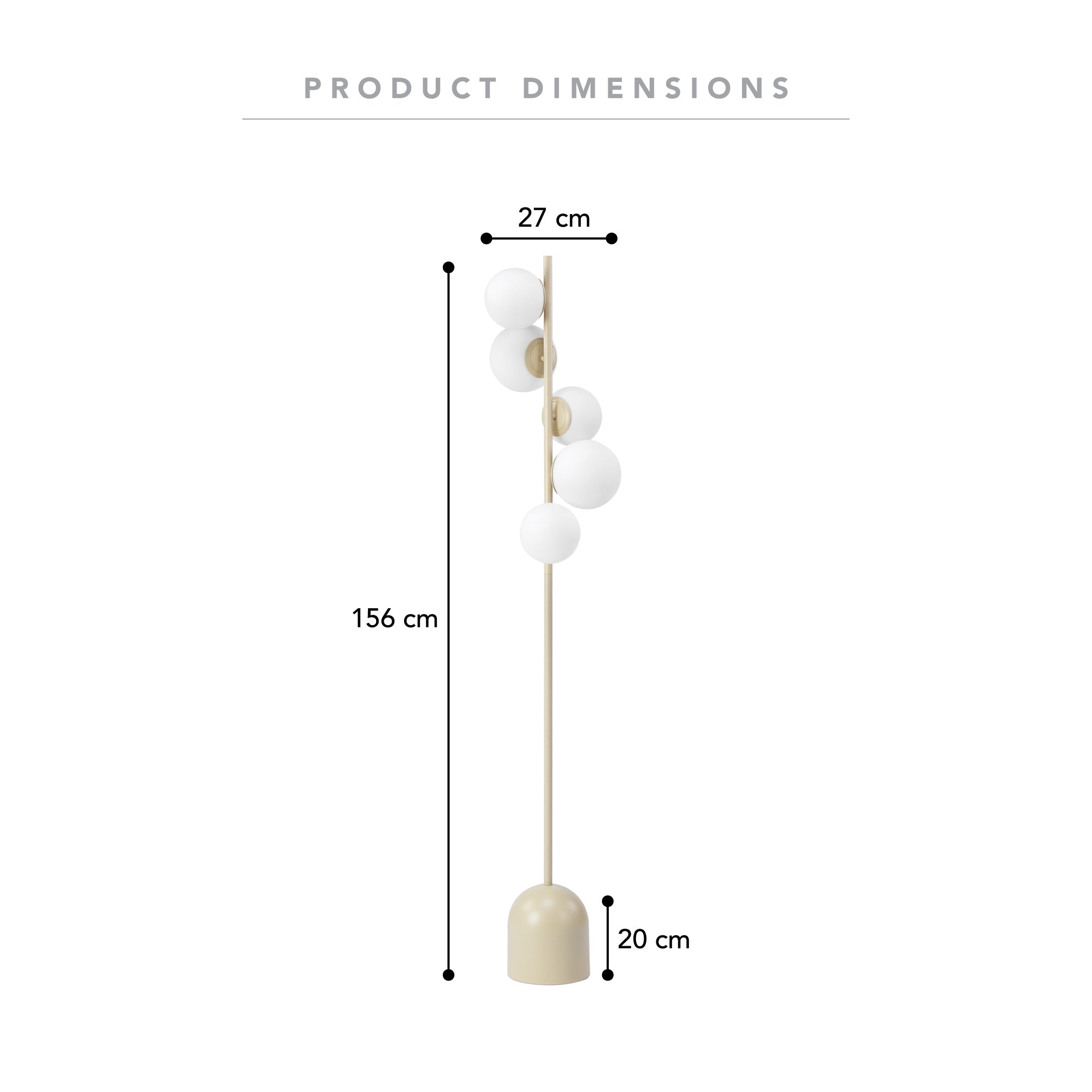 Mateo Cluster Floor Lamp Cloud