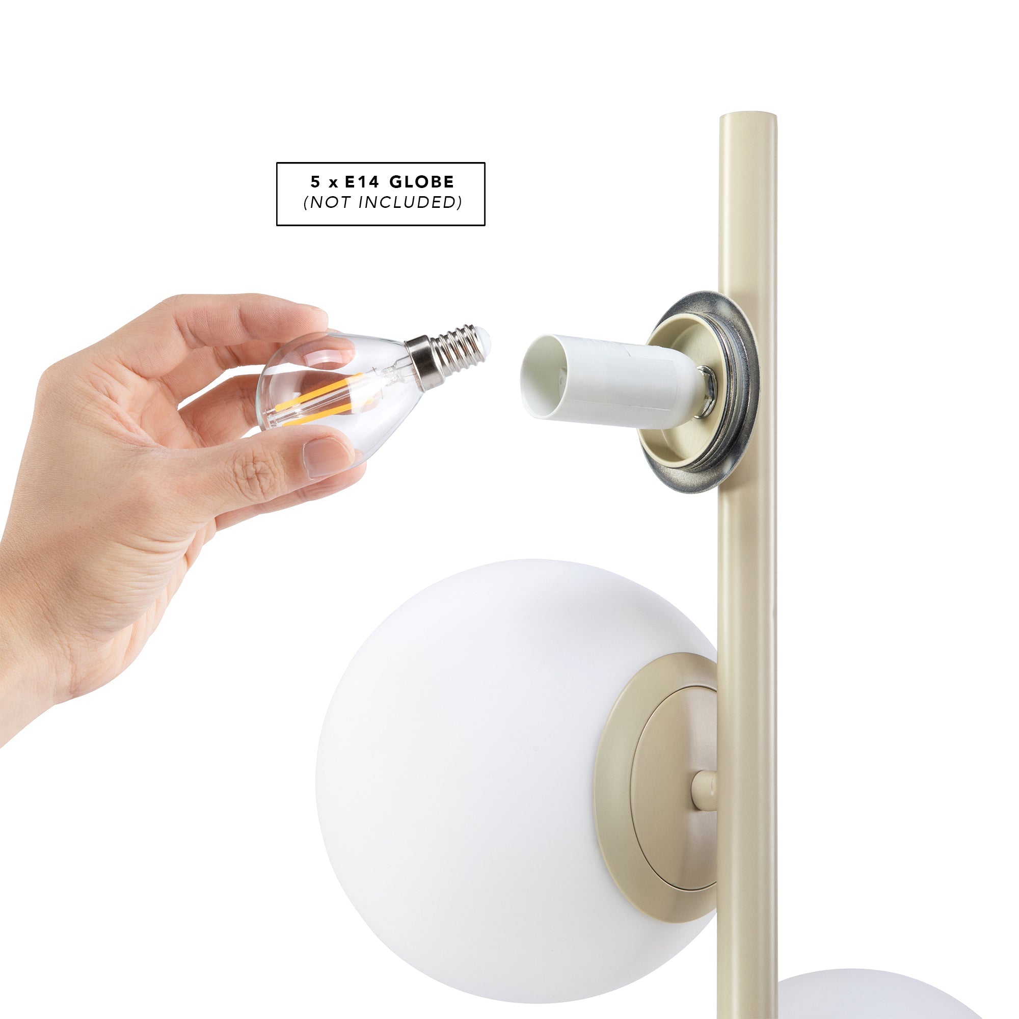 Mateo Cluster Floor Lamp Cloud