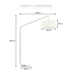 Brooklyn Floor Lamp Gold