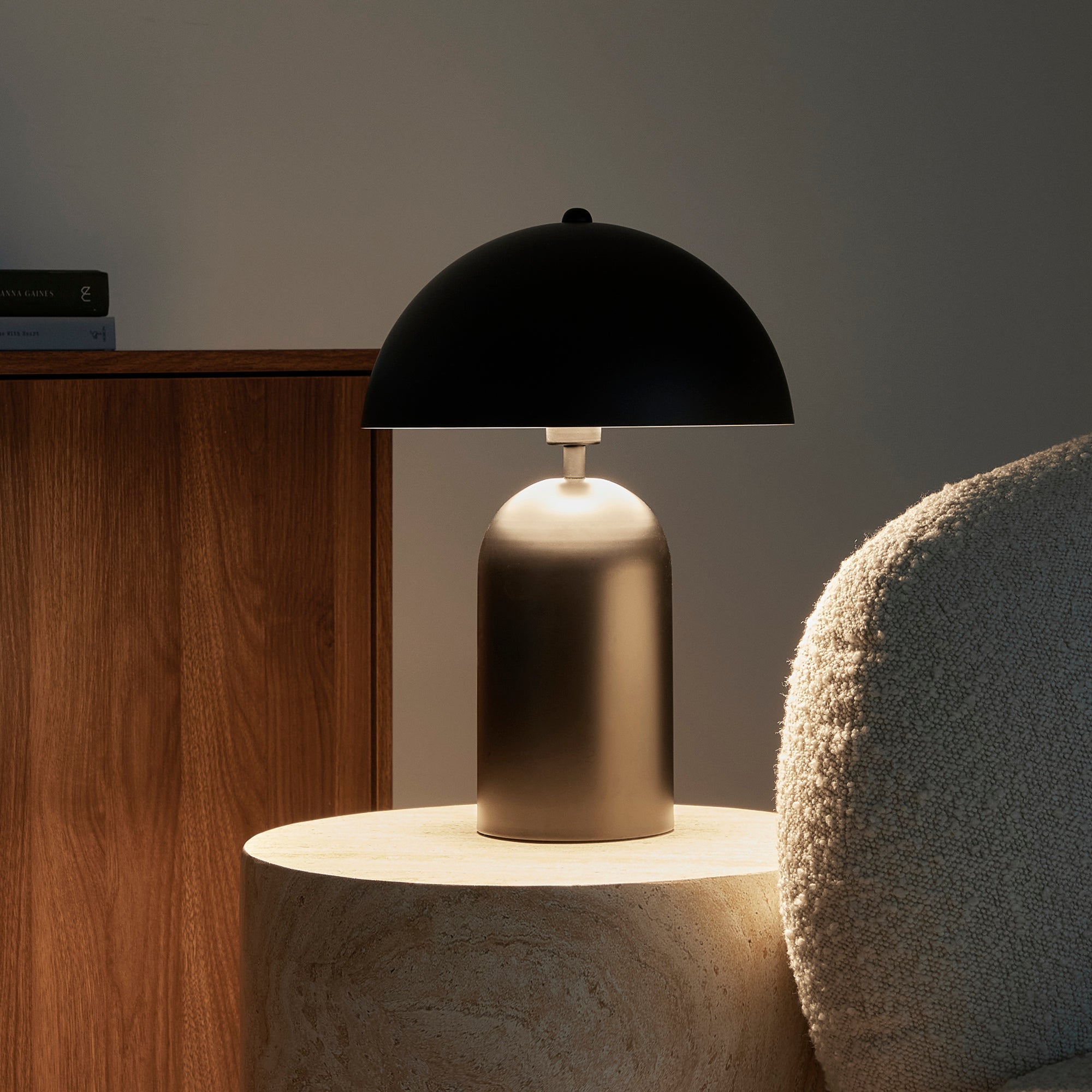 Mushroom Table Lamp Black (Set of 2)