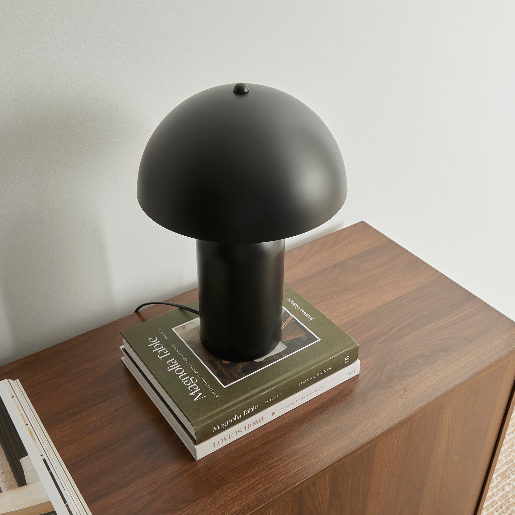 Mushroom Table Lamp Black (Set of 2)