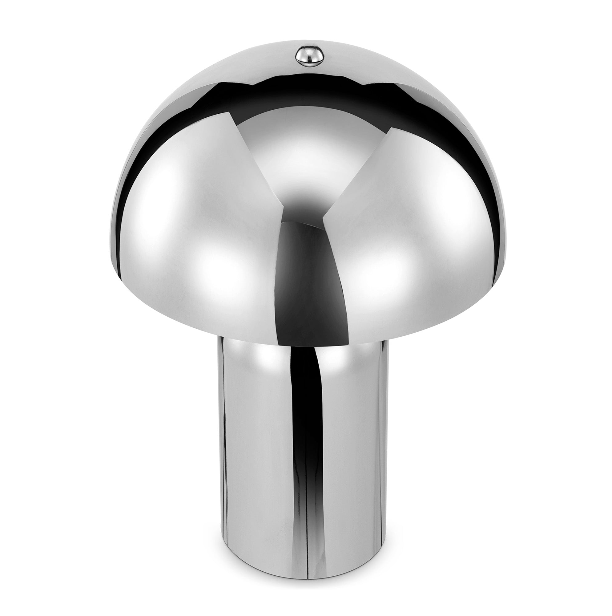 Mushroom Table Lamp Chrome