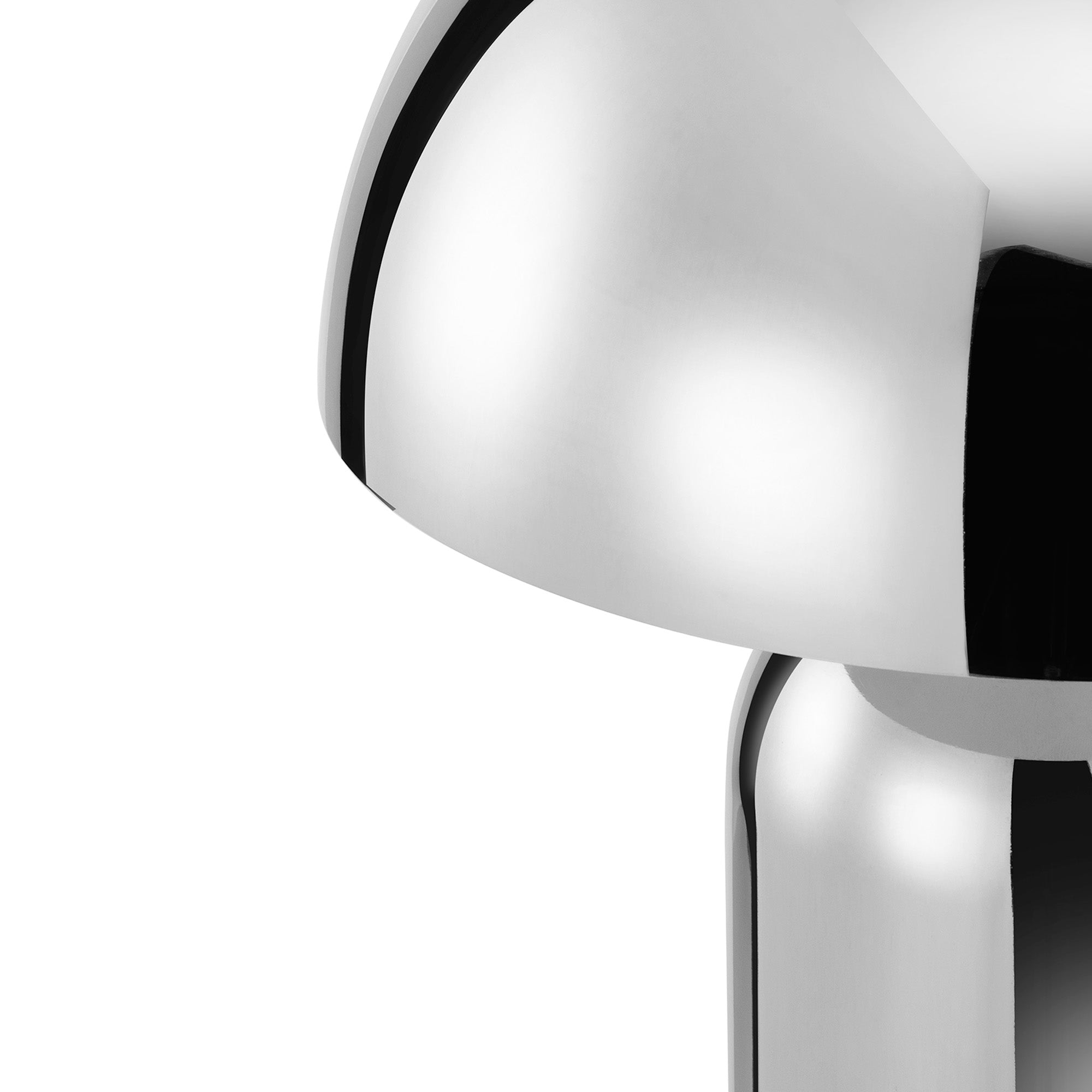 Mushroom Table Lamp Chrome (Set of 2)