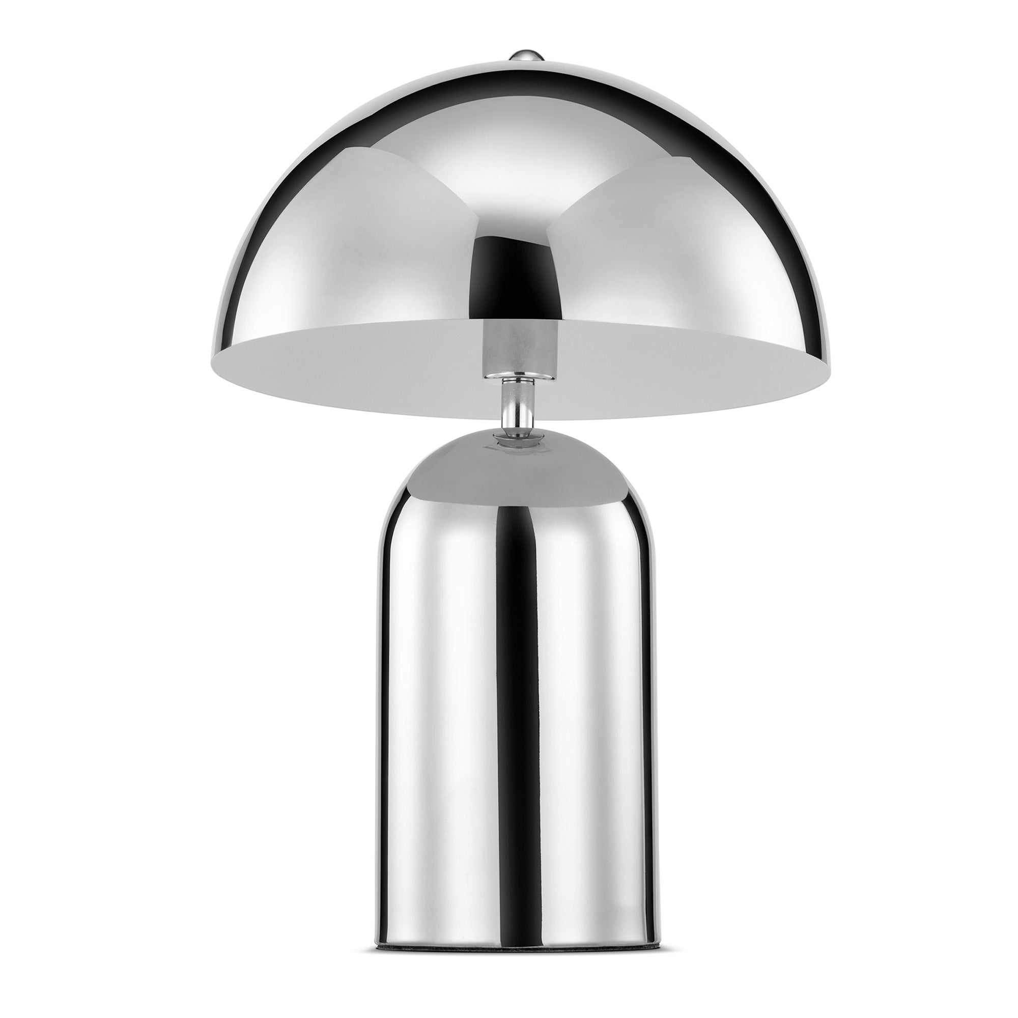 Mushroom Table Lamp Chrome (Set of 2)