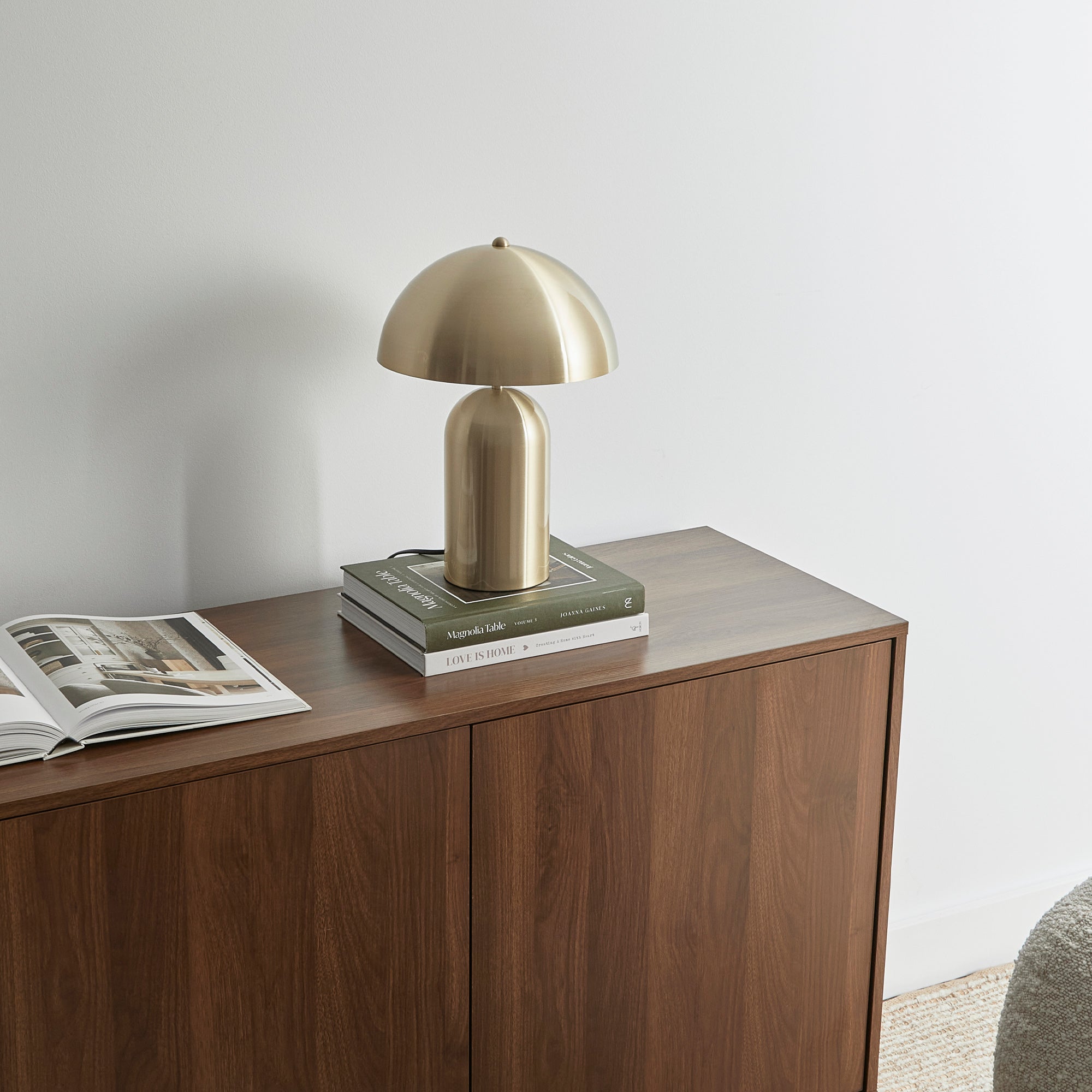 Mushroom Table Lamp Gold (Set of 2)