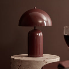 Mushroom Table Lamp Cabernet (Set of 2)
