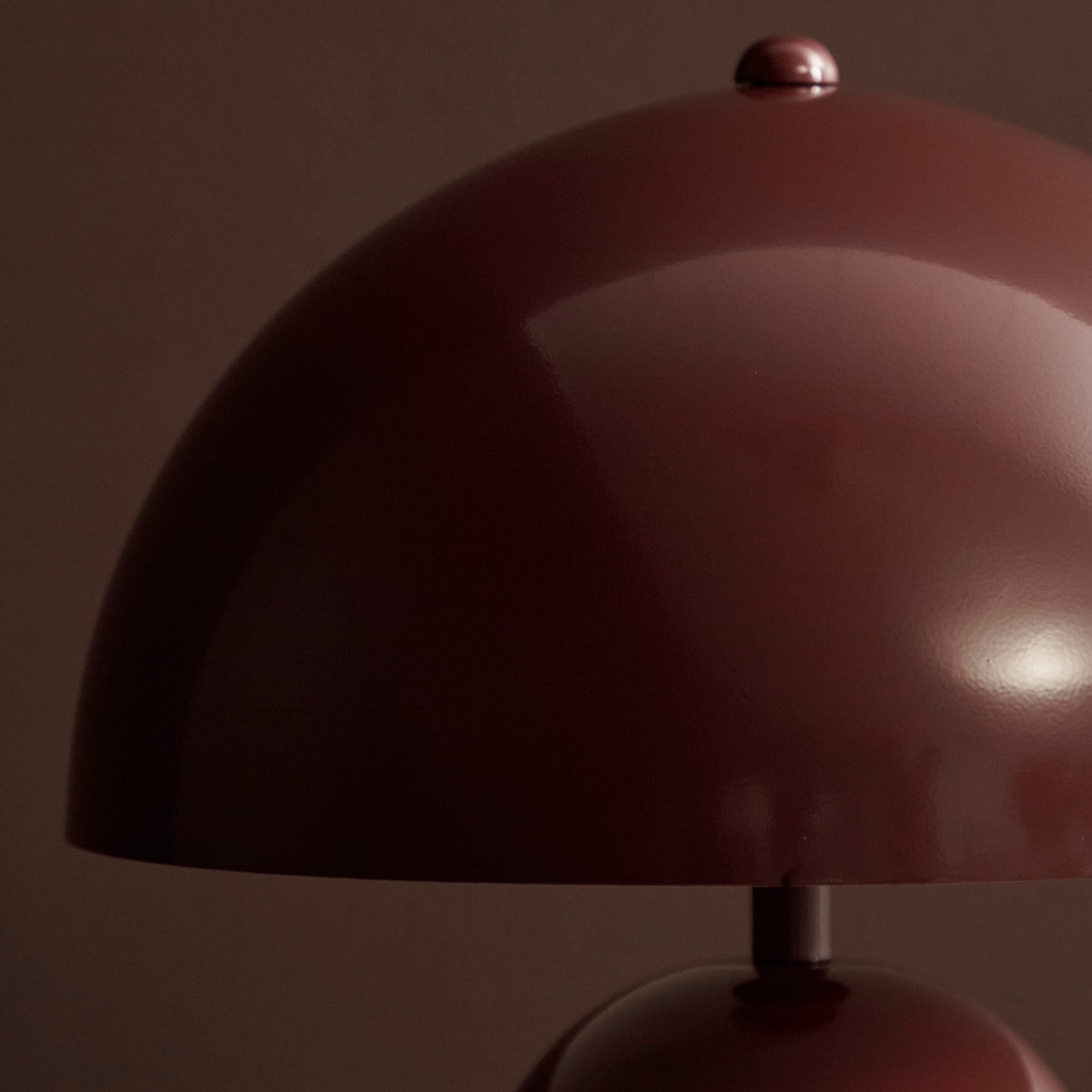 Mushroom Table Lamp Cabernet (Set of 2)