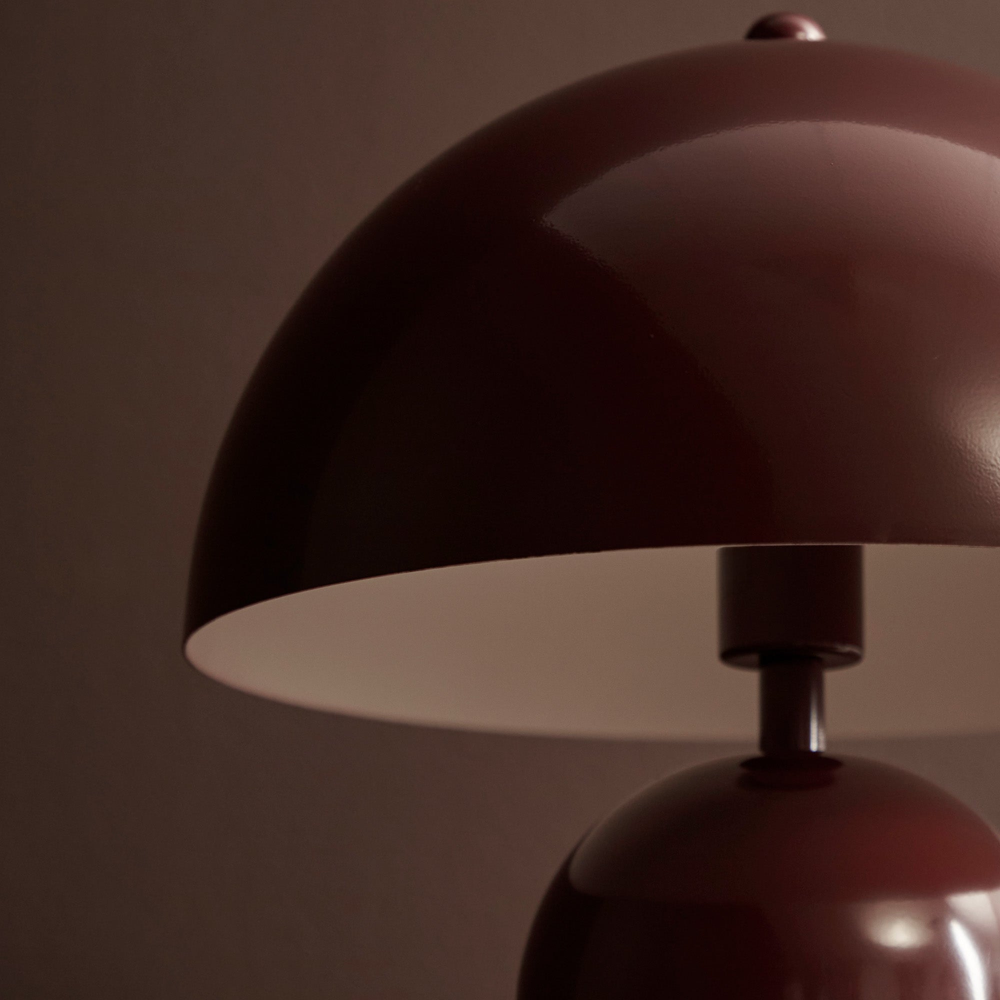 Mushroom Table Lamp Cabernet (Set of 2)