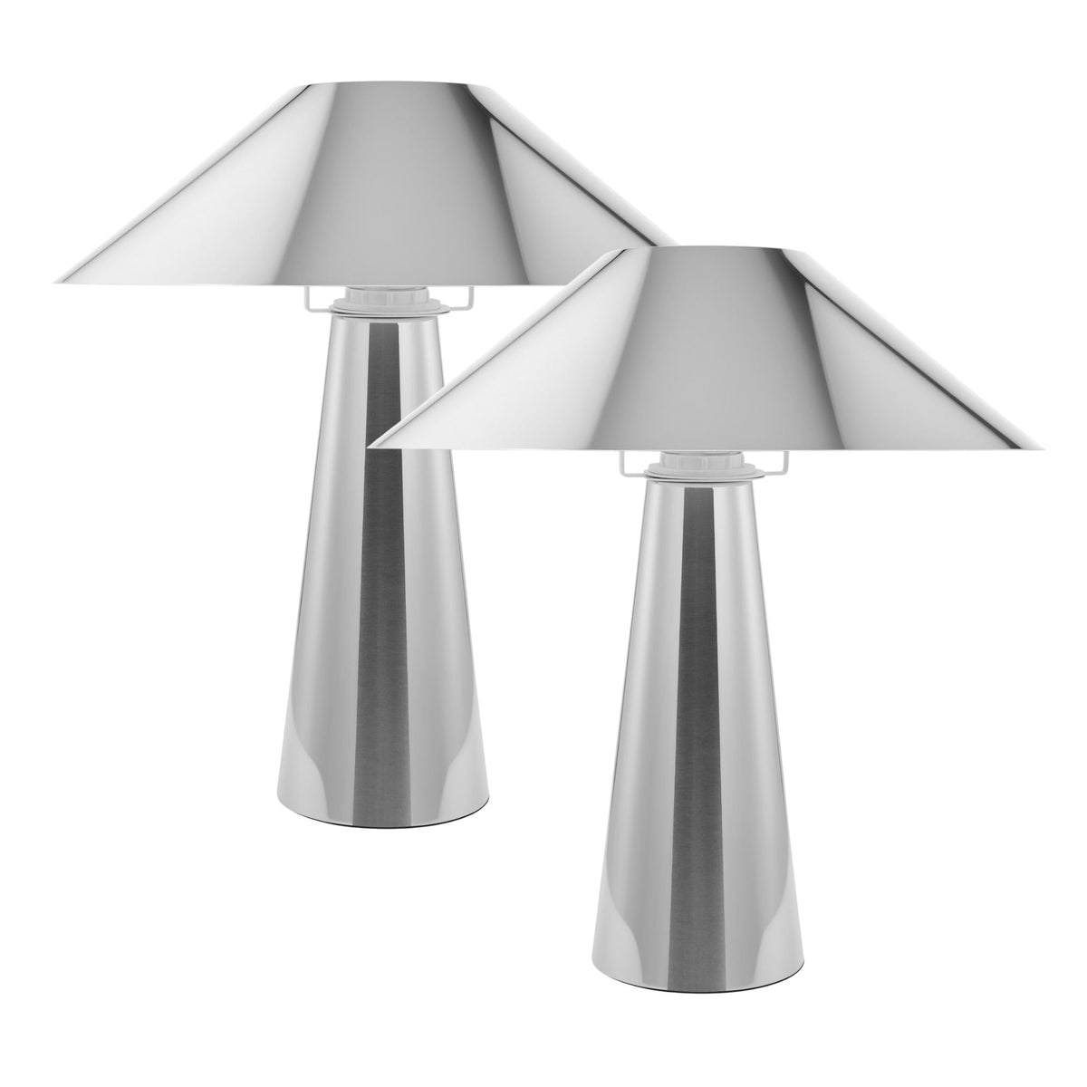 Nova Table Lamp Chrome (Set of 2)