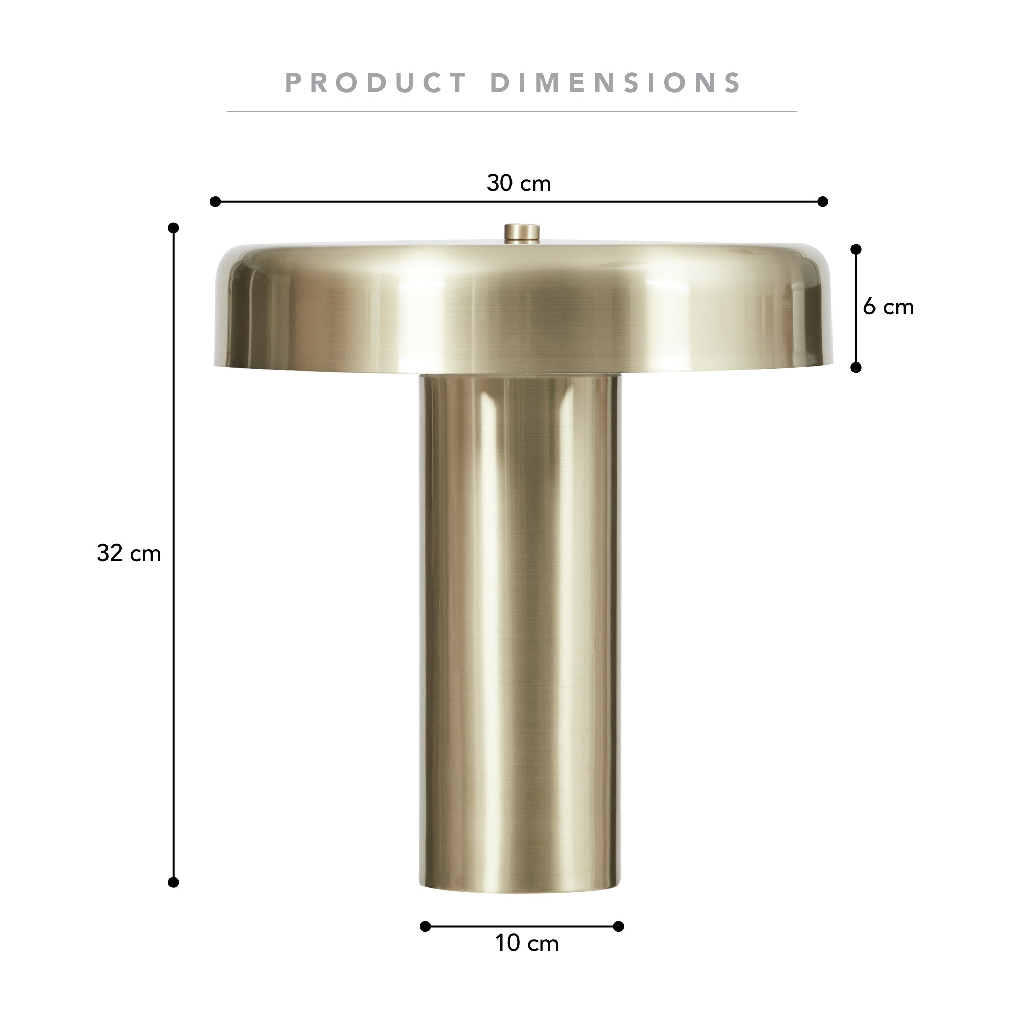 Eclipse Table Lamp Gold (Set of 2)