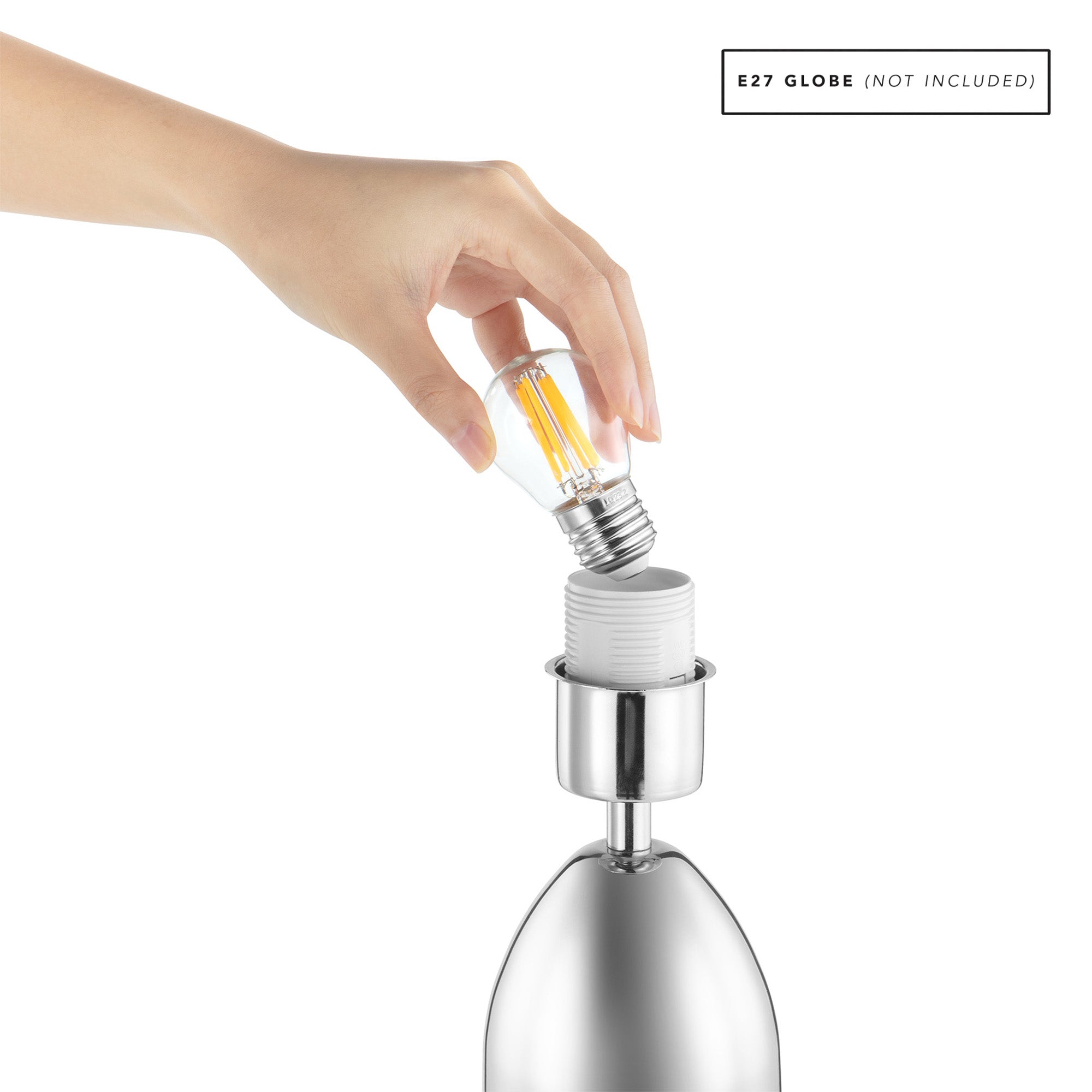 Callisto Table Lamp Chrome (Set of 2)