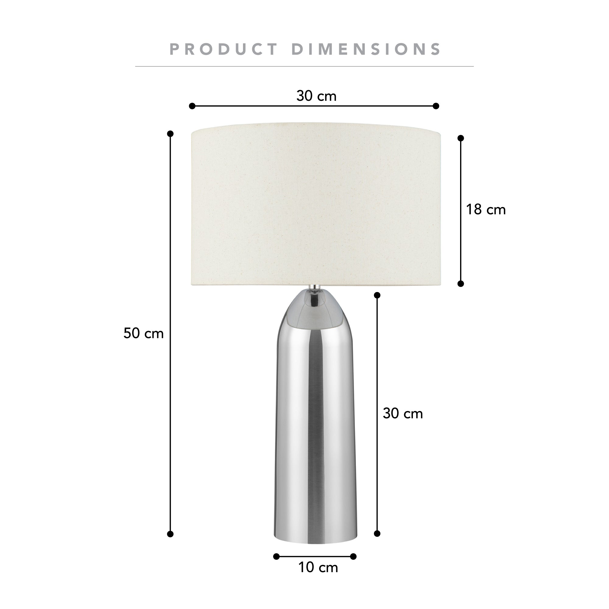 Callisto Table Lamp Chrome (Set of 2)