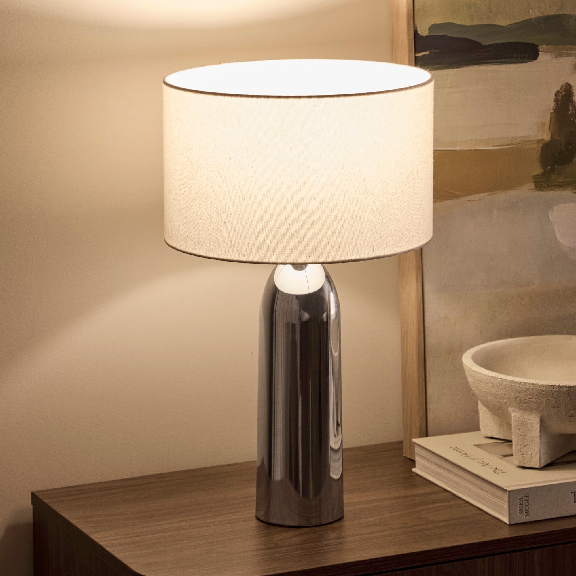 Callisto Table Lamp Chrome (Set of 2)