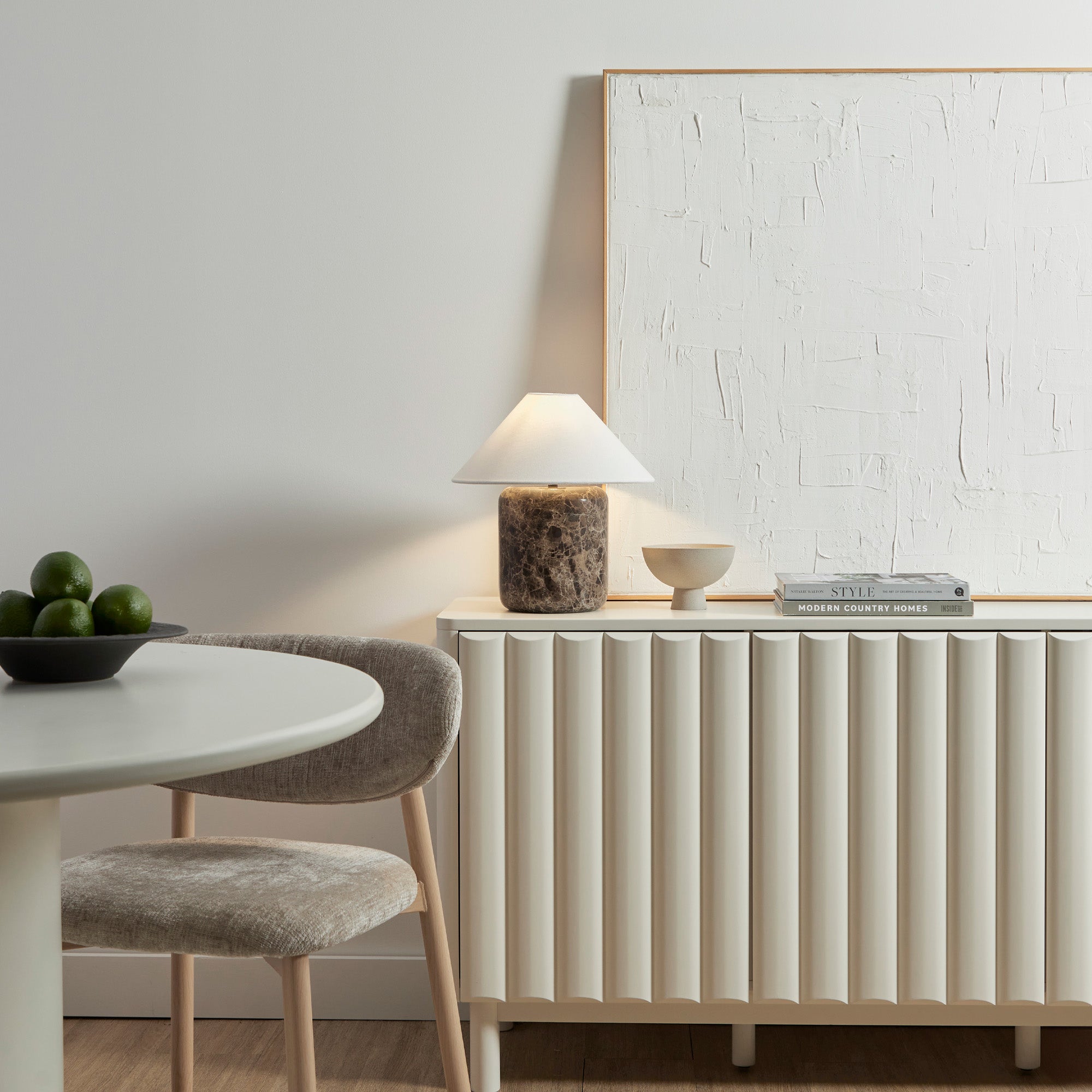 Blake Marble Table Lamp Cocoa
