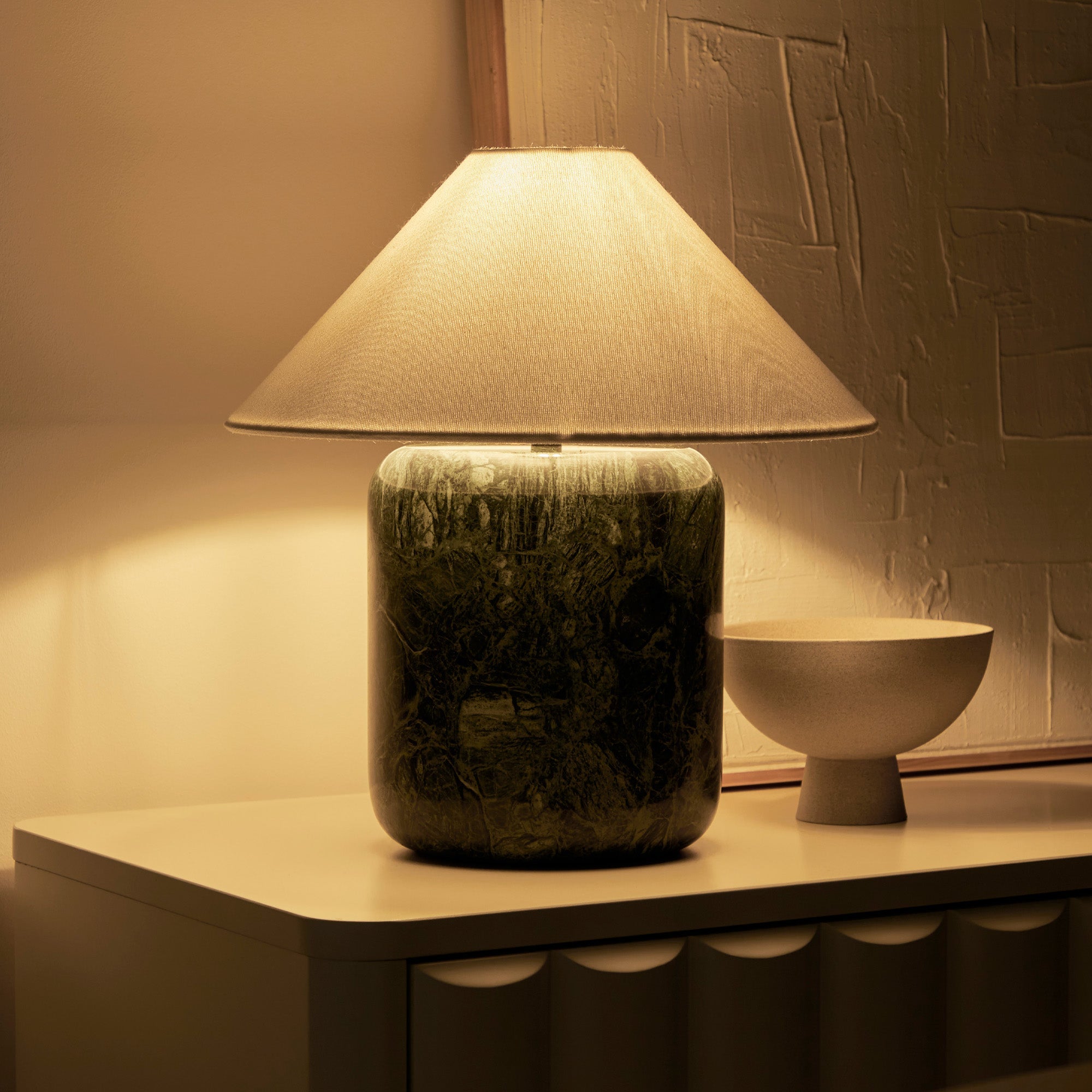 Blake Marble Table Lamp Emerald (Set of 2)