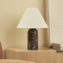 Arabella Marble Table Lamp Cocoa (Set of 2)