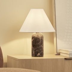 Arabella Marble Table Lamp Cocoa