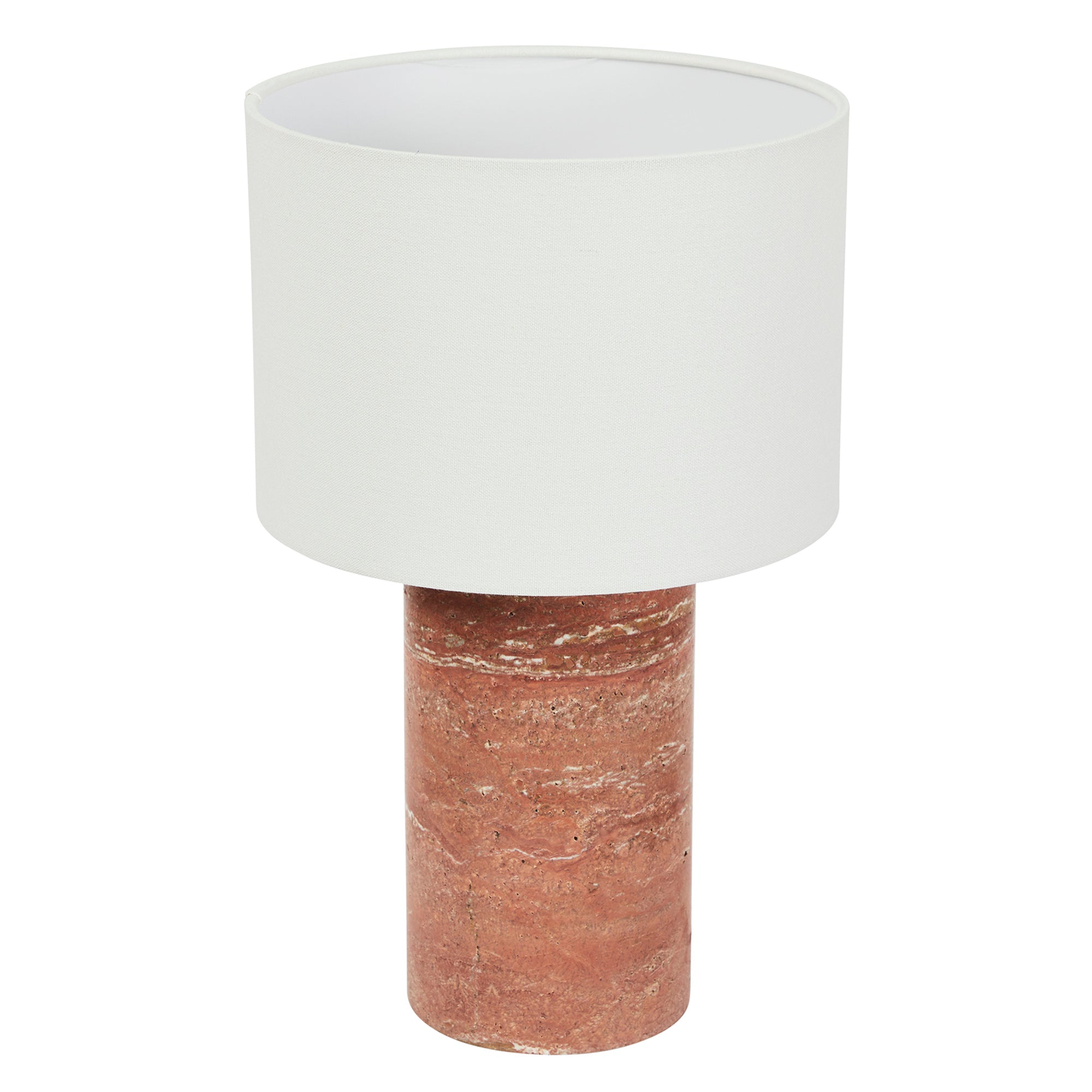 Quinn Marble Table Lamp Terracotta