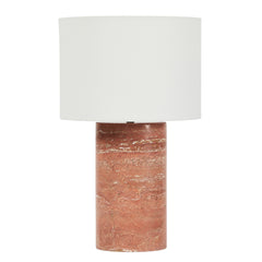 Quinn Marble Table Lamp Terracotta