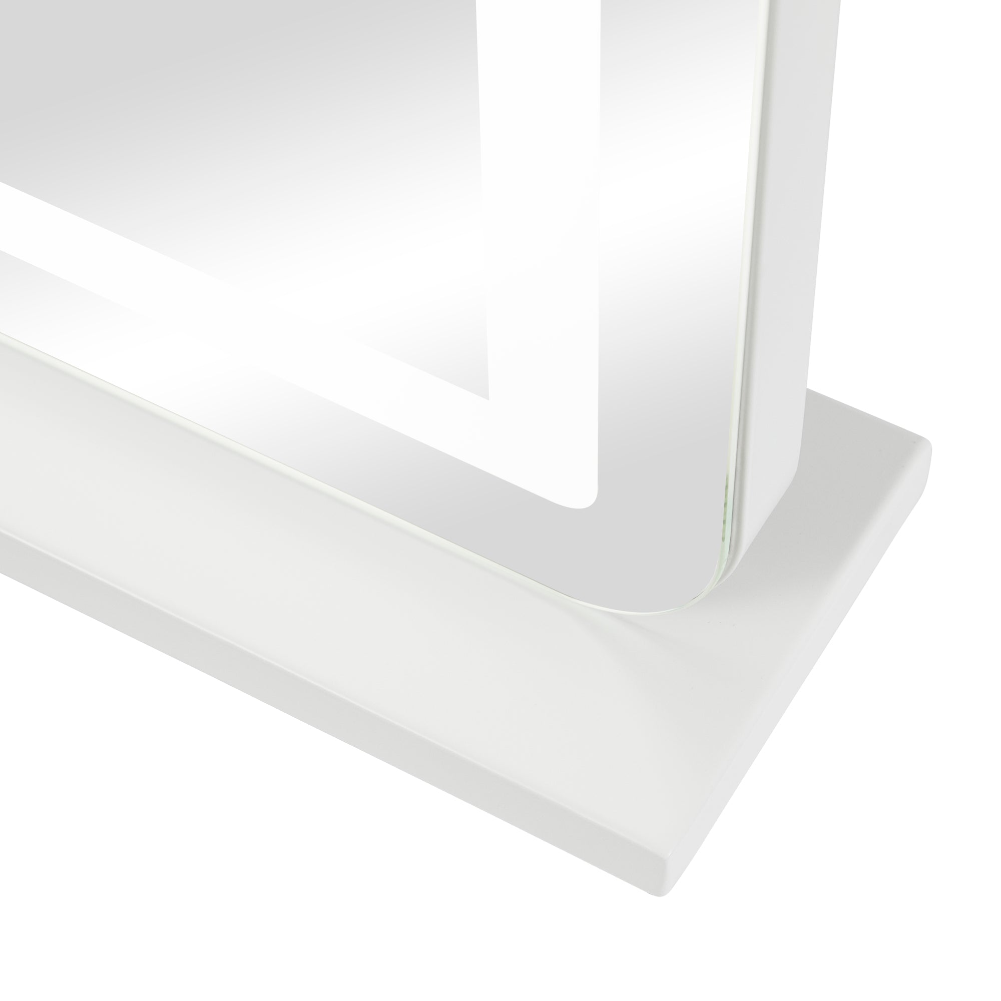 Luna 67cm Rectangle Front Illuminated Vanity Mirror White