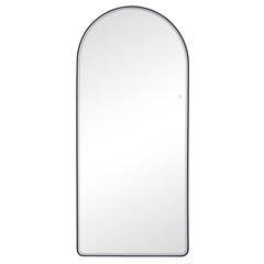 Luna 180cm Arch Front Illuminated Mirror Black
