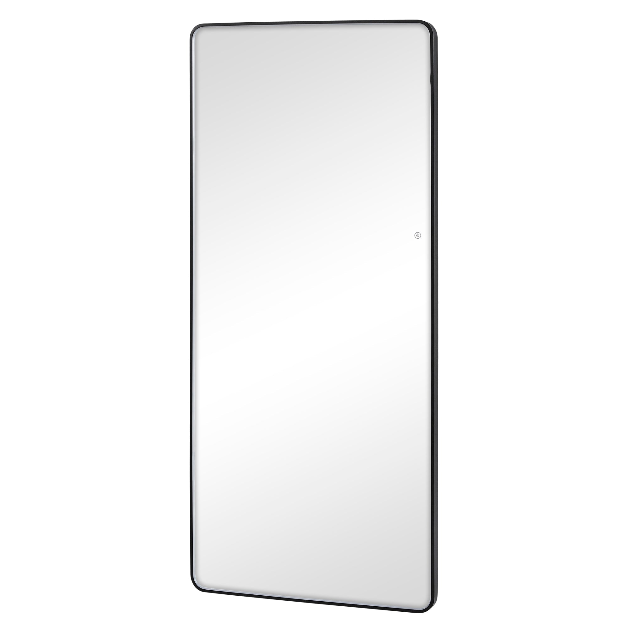 Luna 180cm Rectangle Front Illuminated Mirror Black