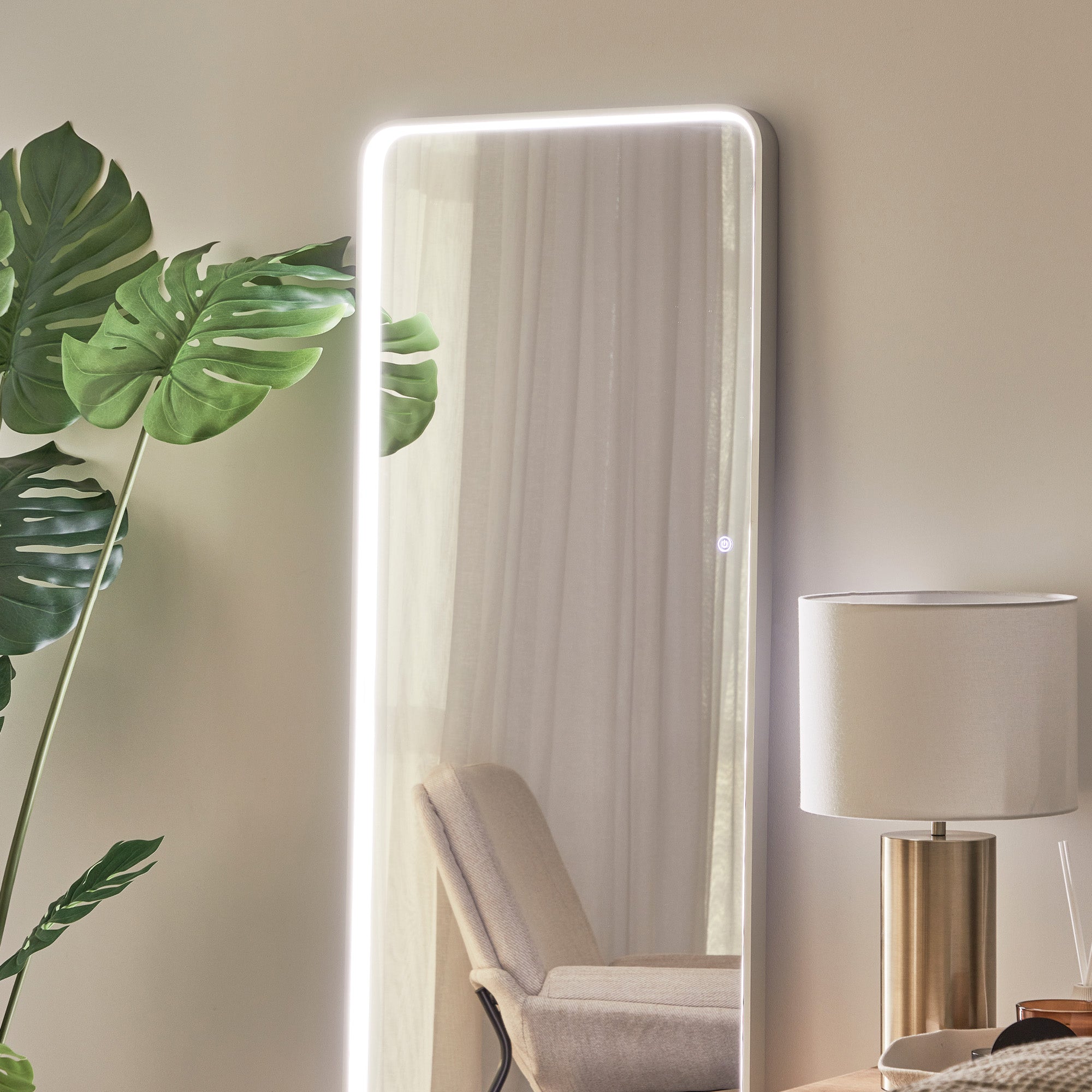 Front Illuminated 160cm LED Standing Mirror