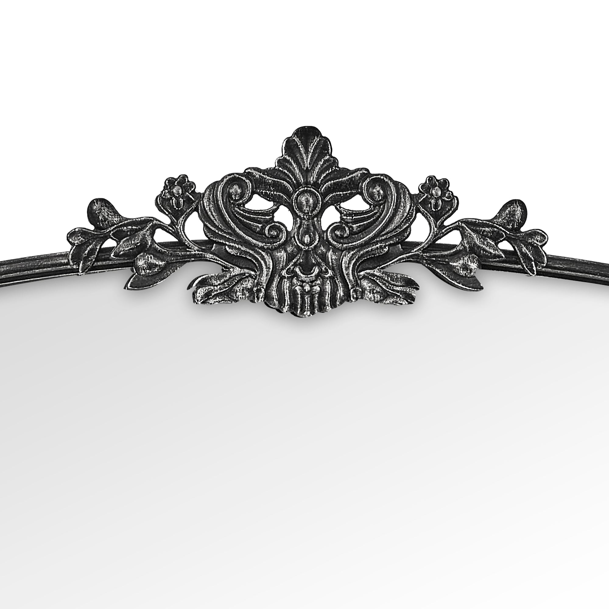 Florence 100cm Baroque Mirror Black