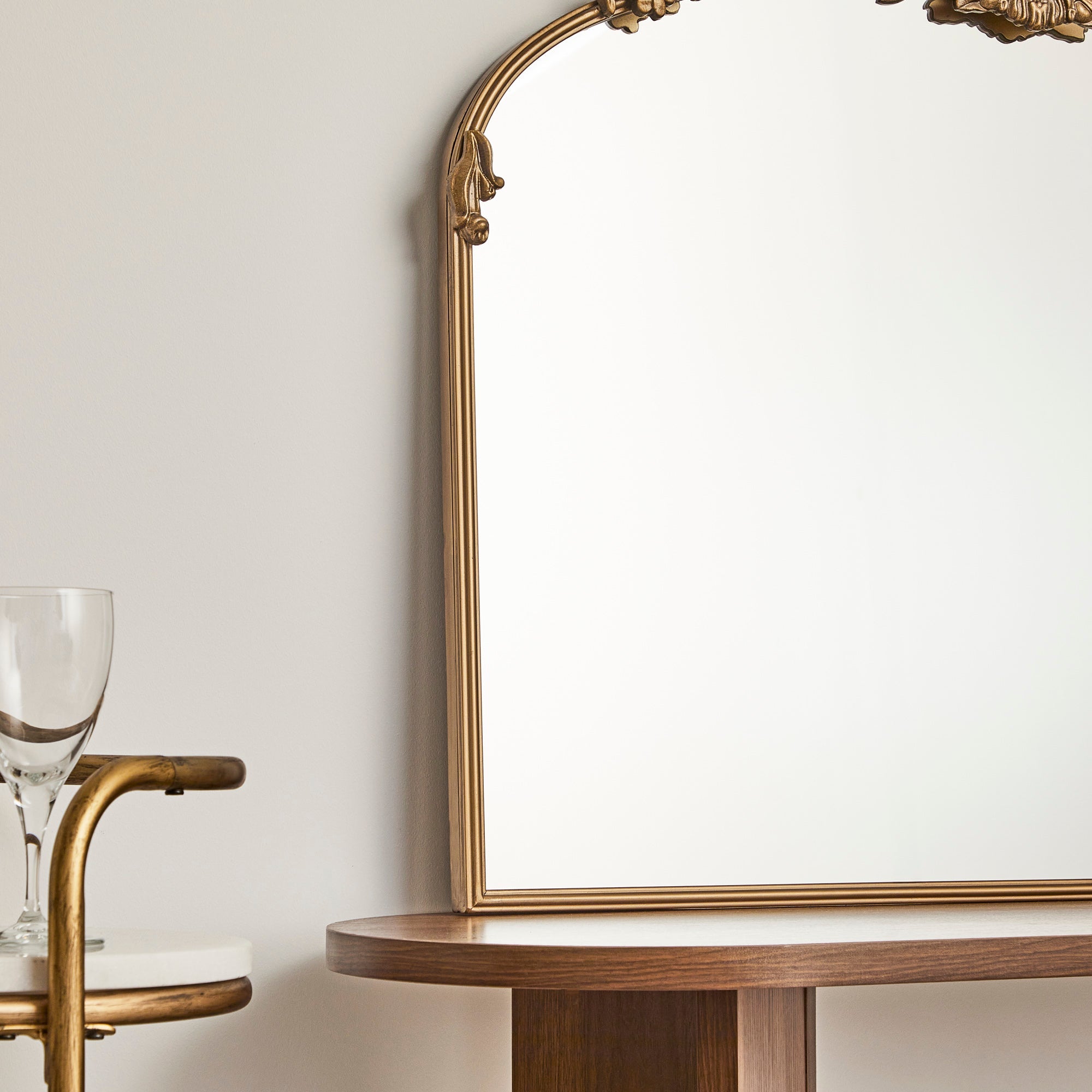 Florence 100cm Baroque Mirror Gold