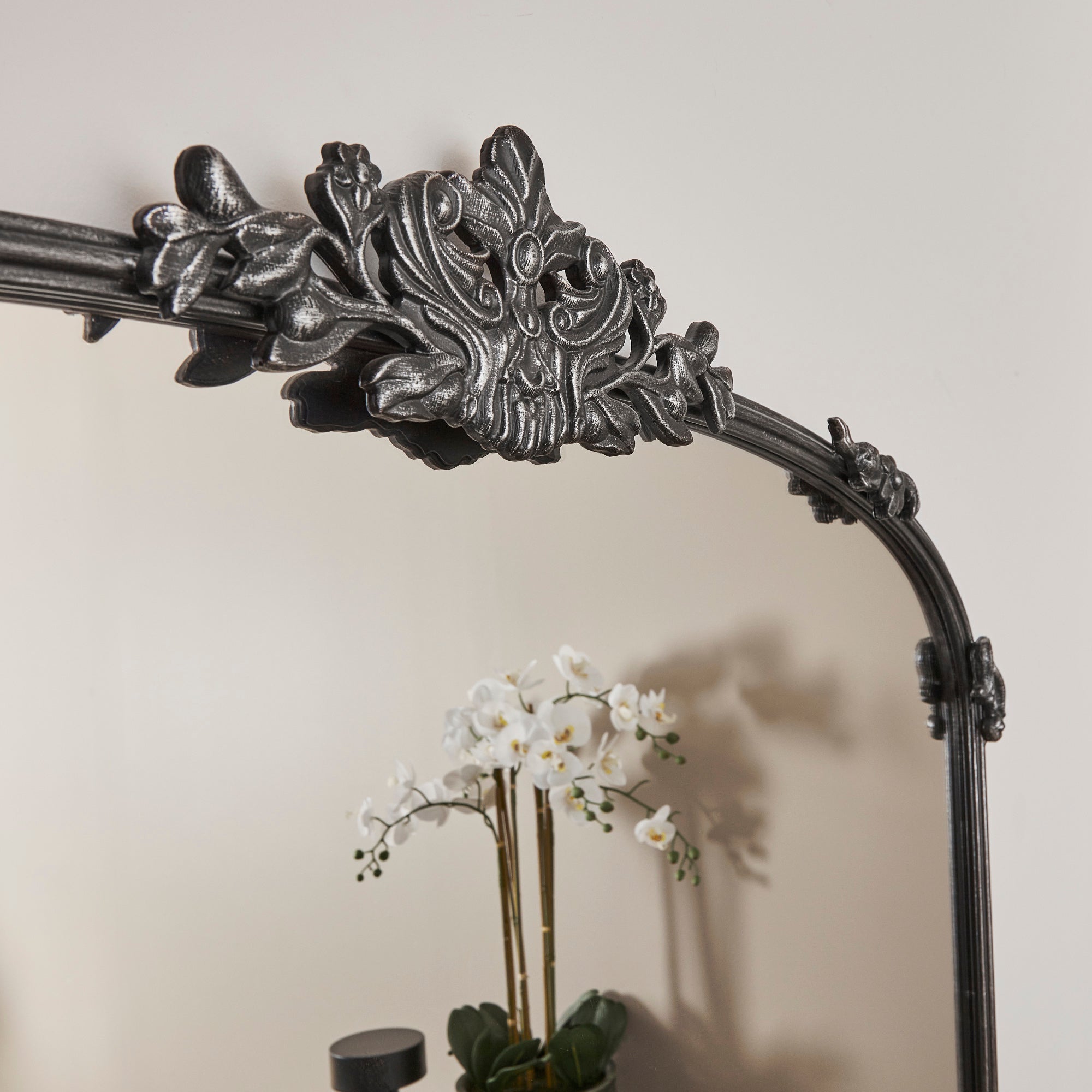 Florence XL 180cm Baroque Mirror Black