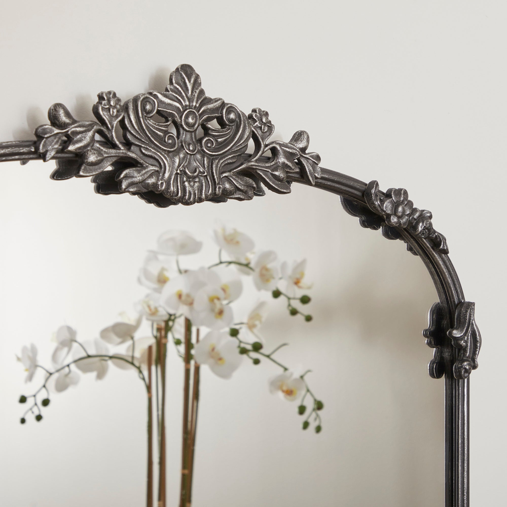 Florence 160cm Baroque Mirror Black
