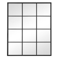 Sophia 110cm Rectangle Mirror Black